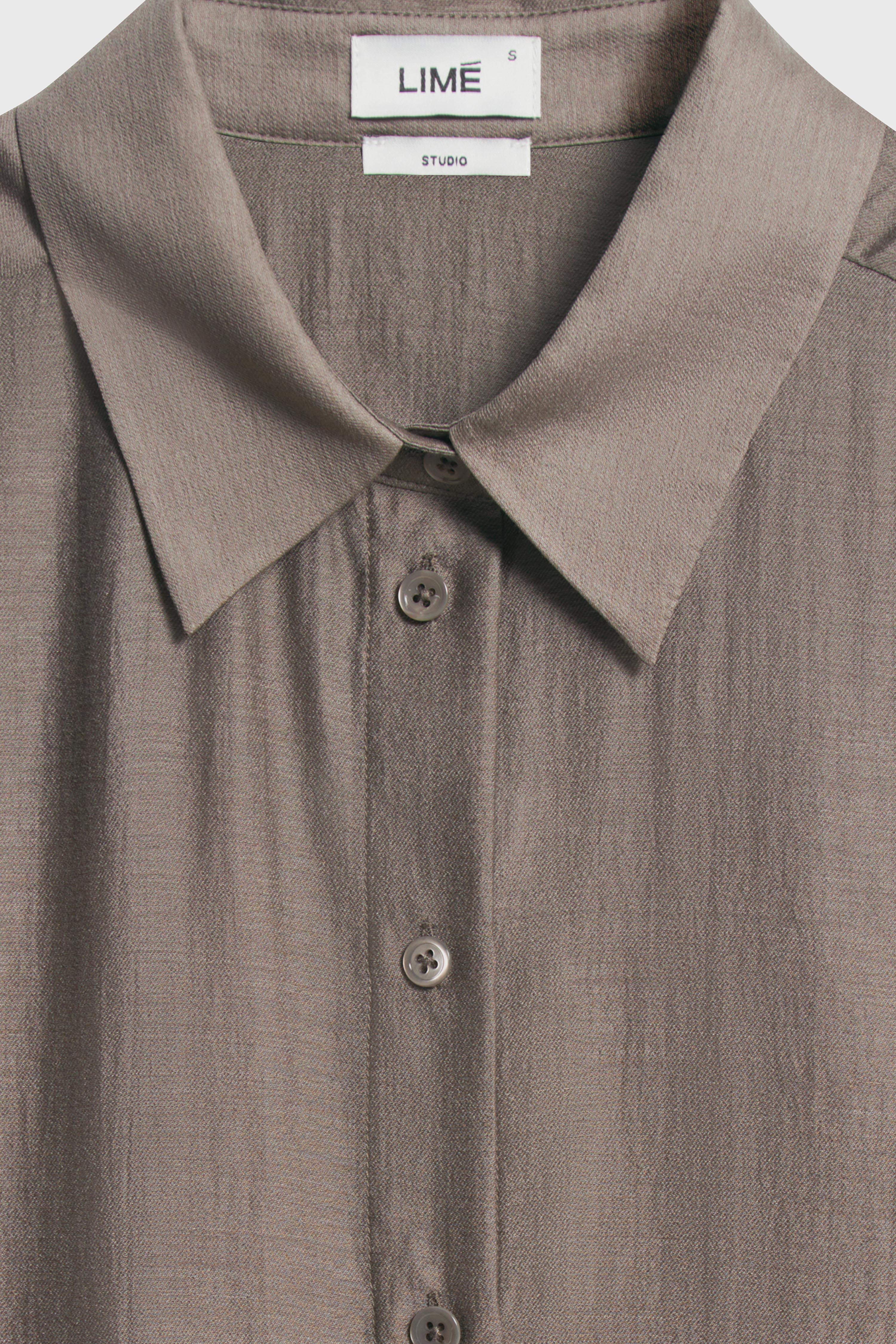 STRAIGHT CUT LYOCELL-WOOL SHIRT - Image 5