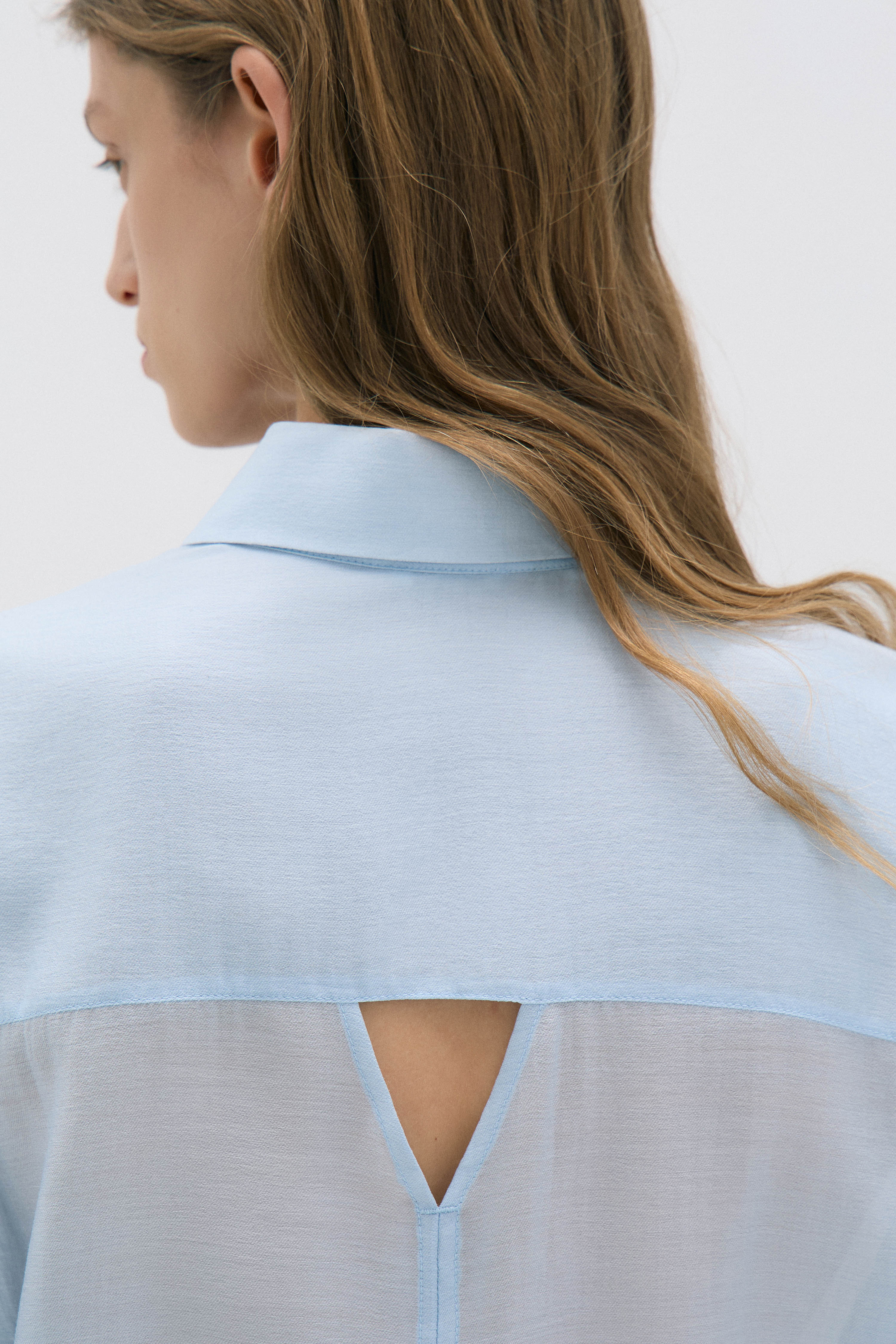 STRAIGHT CUT LYOCELL-WOOL SHIRT - Image 4
