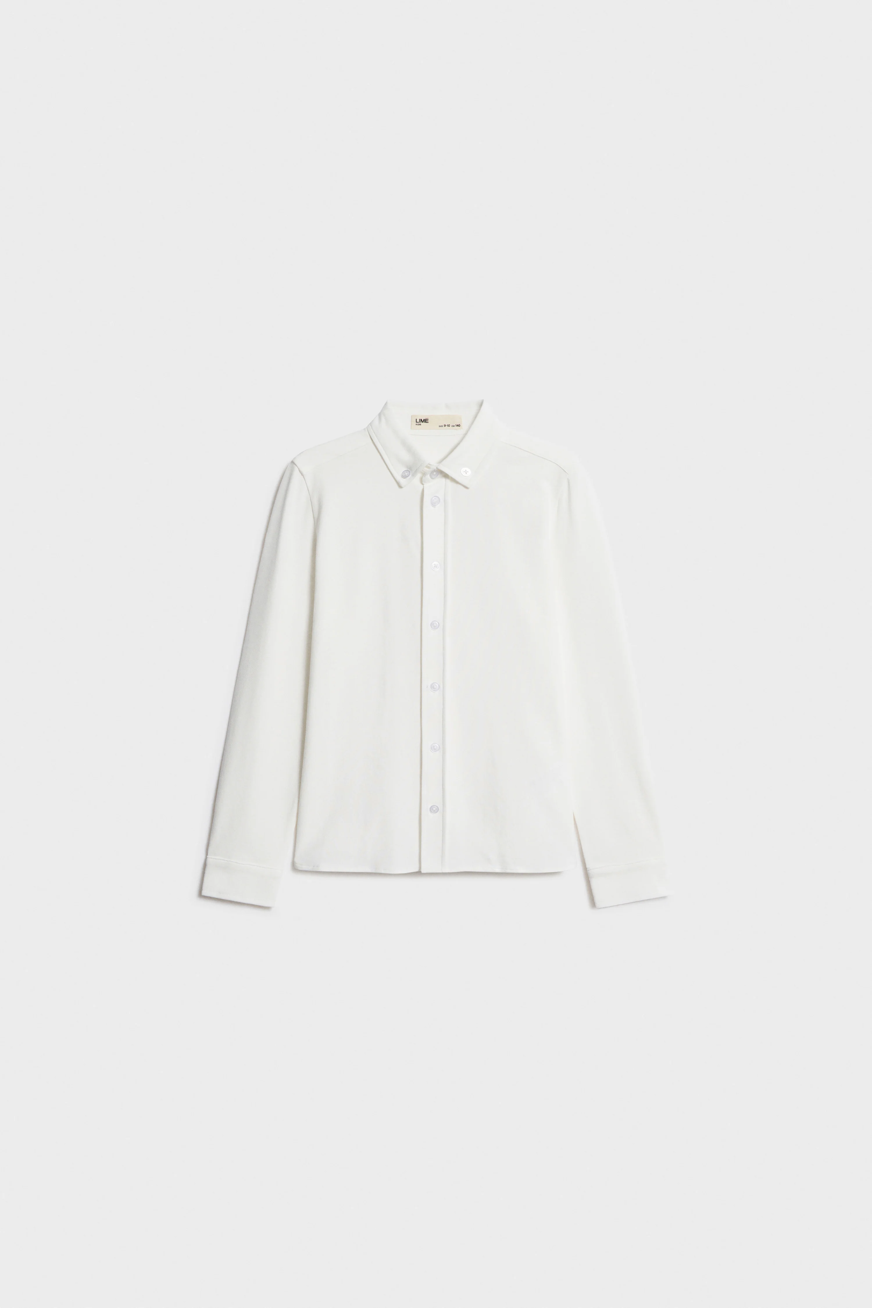 STRAIGHT-FIT COTTON PIQUÉ SHIRT - Image 4