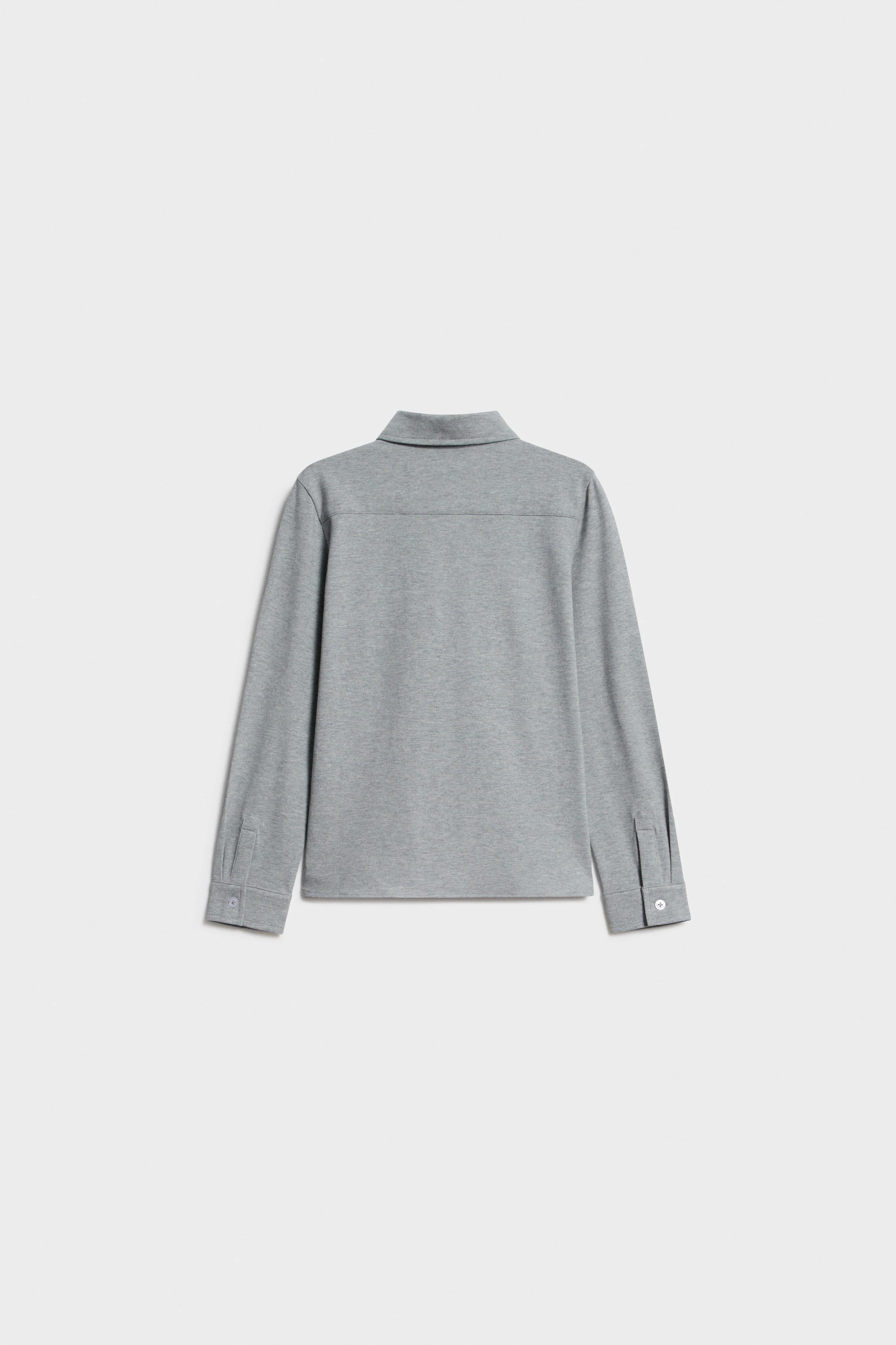 STRAIGHT-FIT COTTON PIQUÉ SHIRT - Image 6