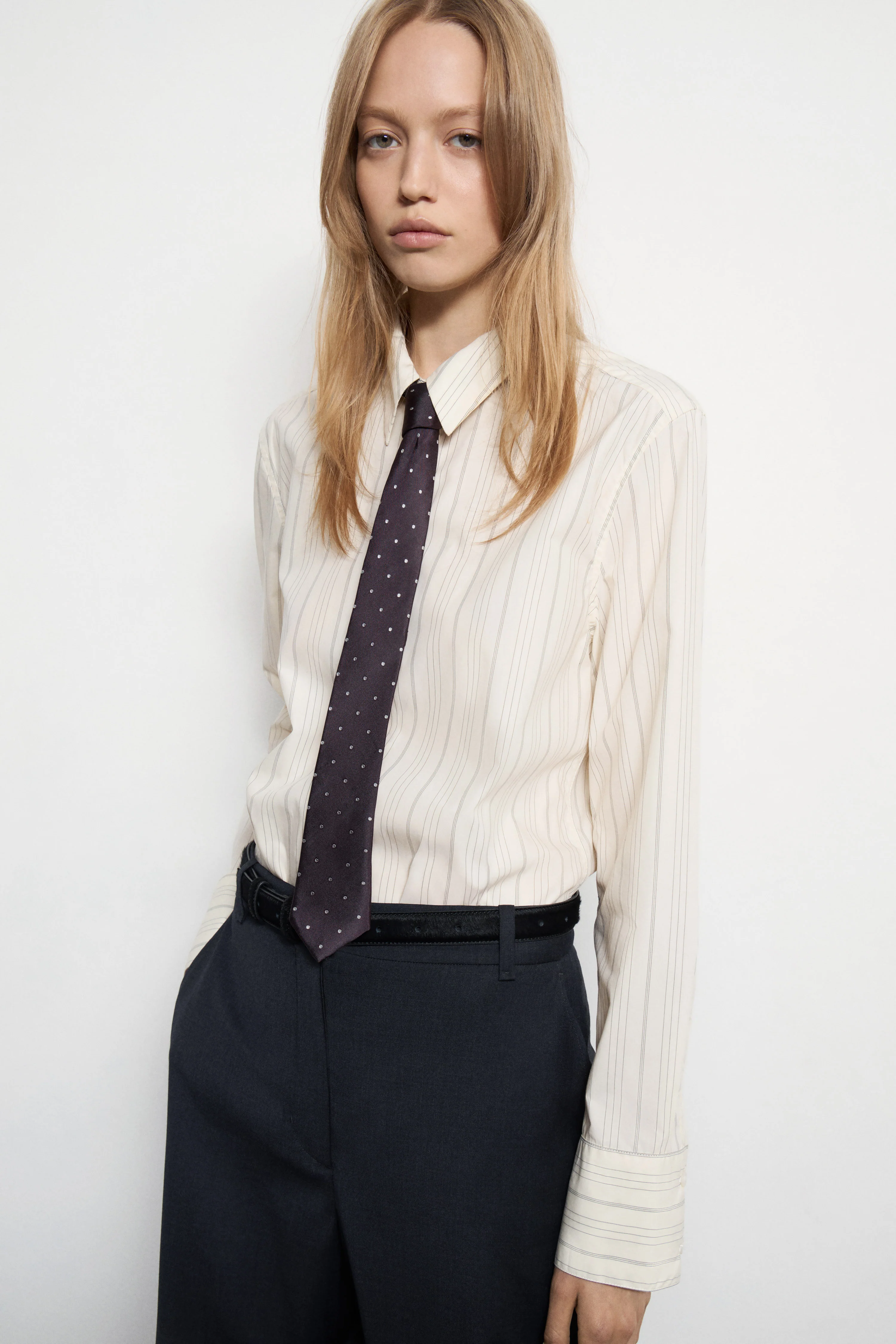 STRAIGHT-FIT COTTON SHIRT - Image 3