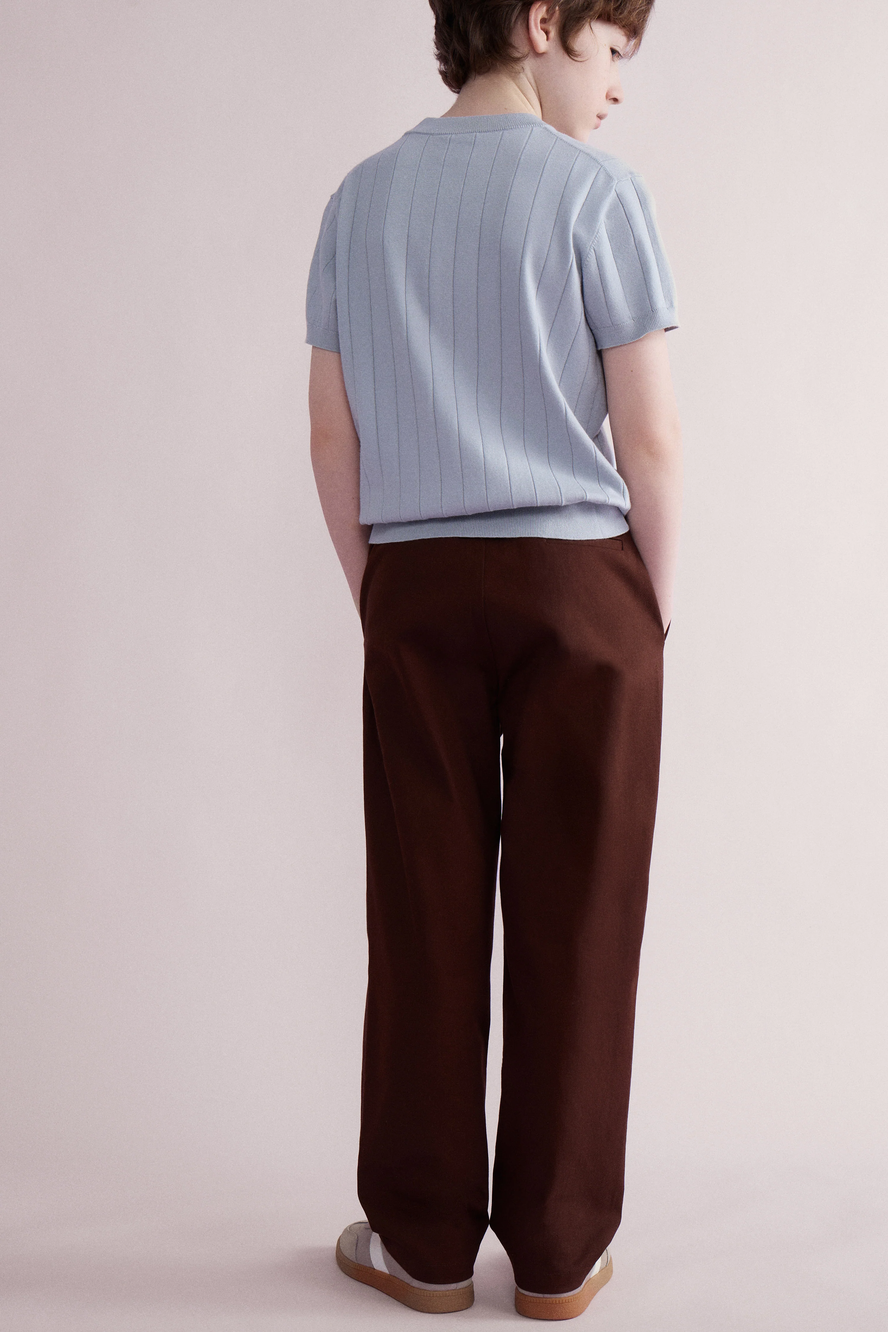 STRAIGHT-FIT COTTON TROUSERS - Image 3