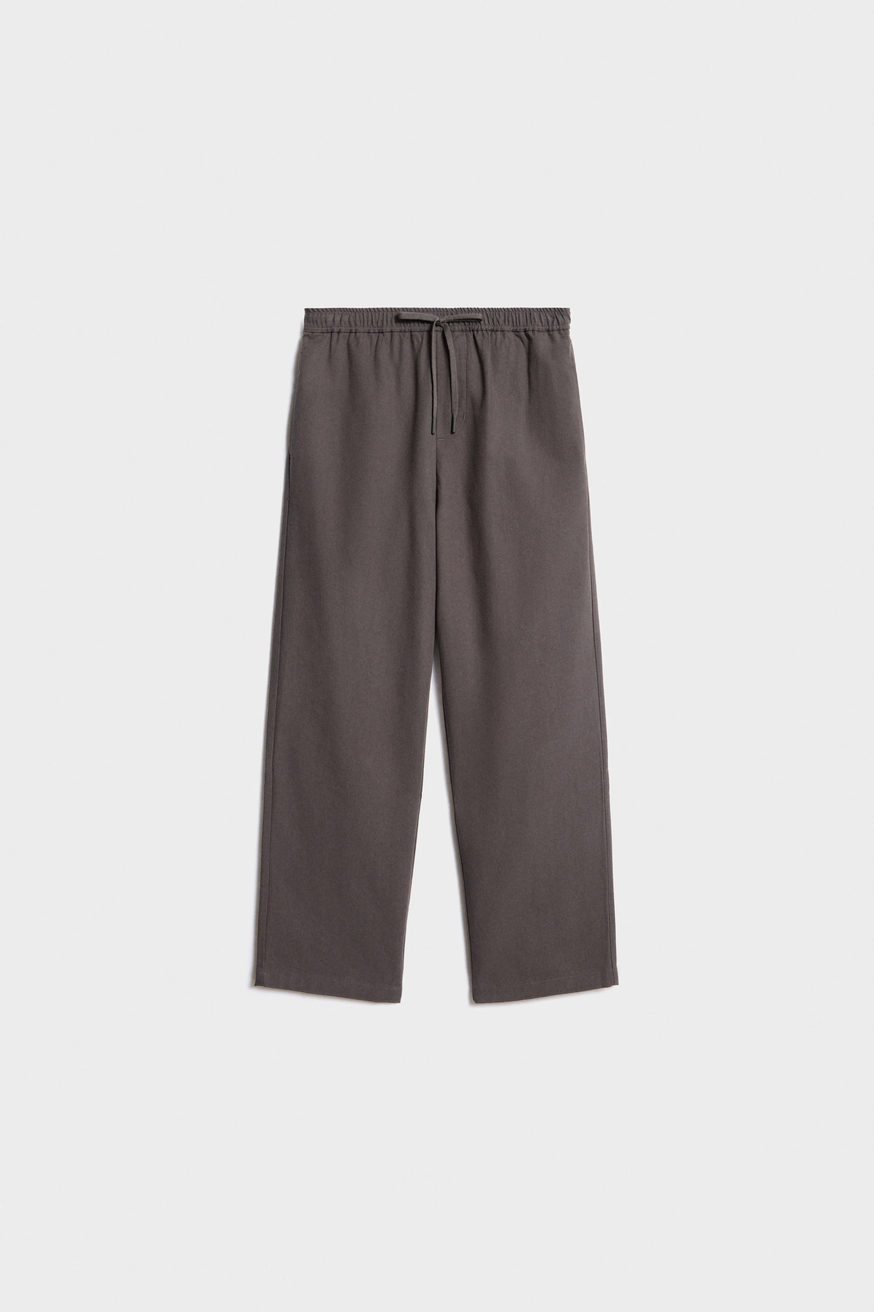 STRAIGHT-FIT COTTON TWILL PANTS - Image 4