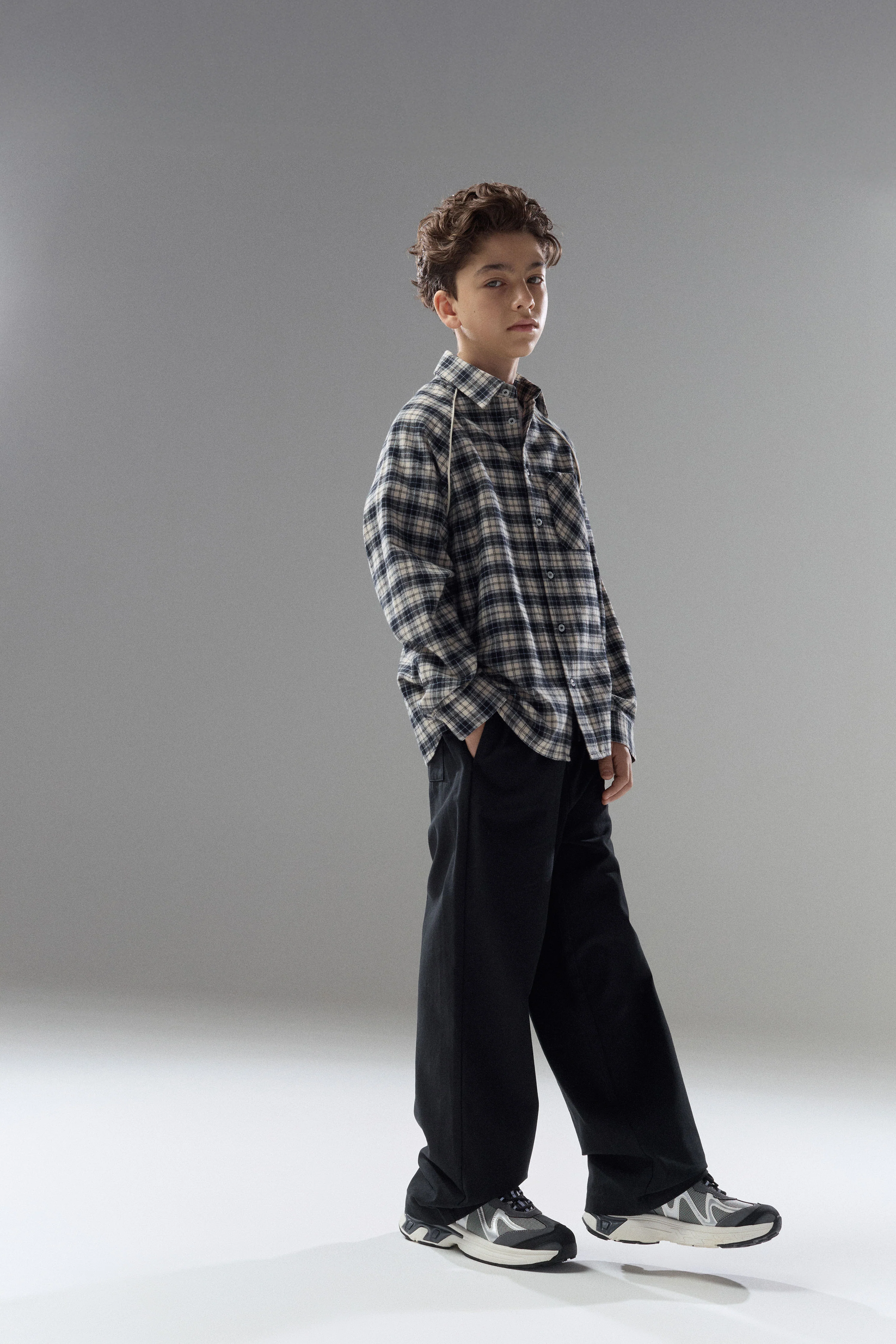 STRAIGHT-FIT COTTON TWILL PANTS - Image 4