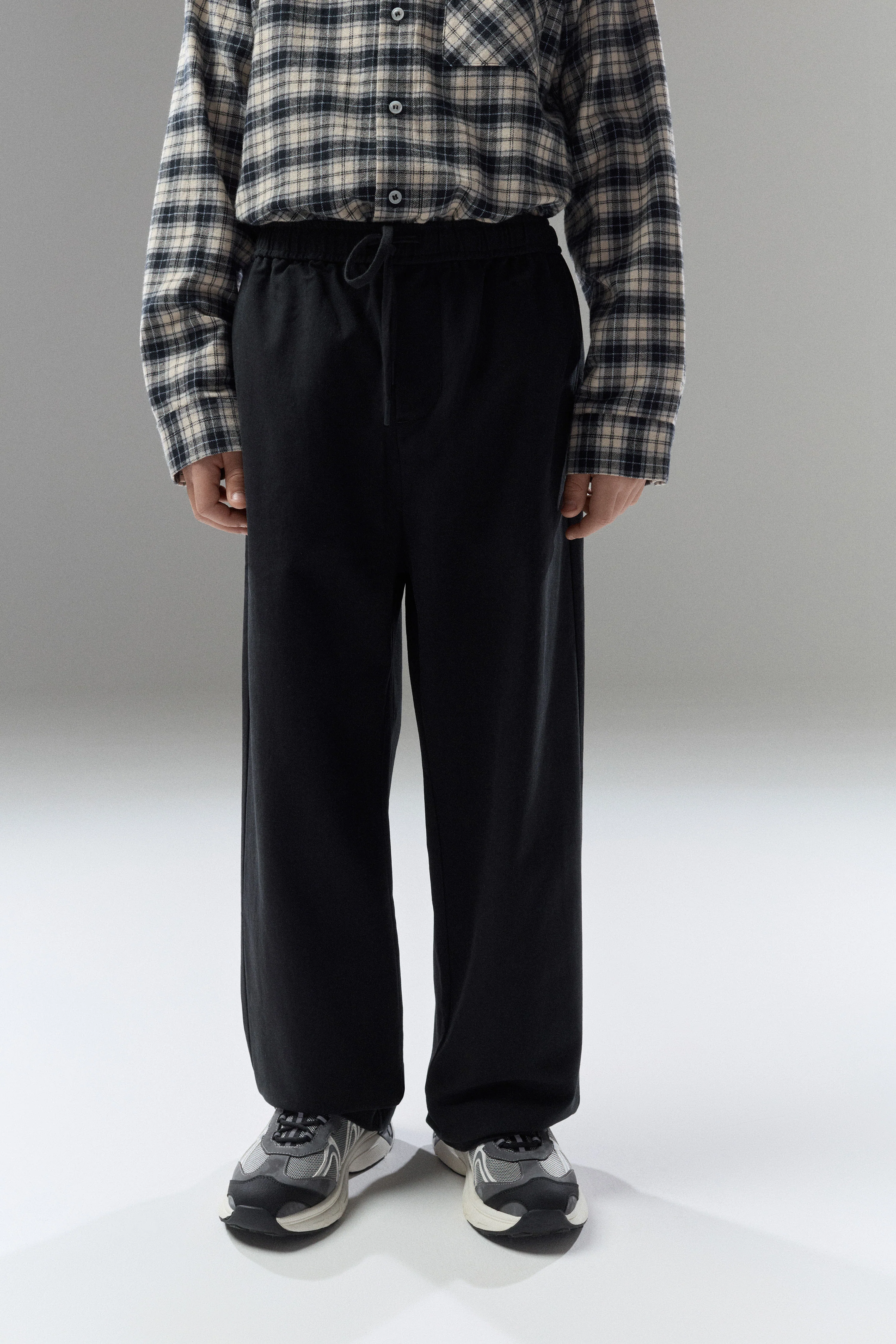 STRAIGHT-FIT COTTON TWILL PANTS - Image 5