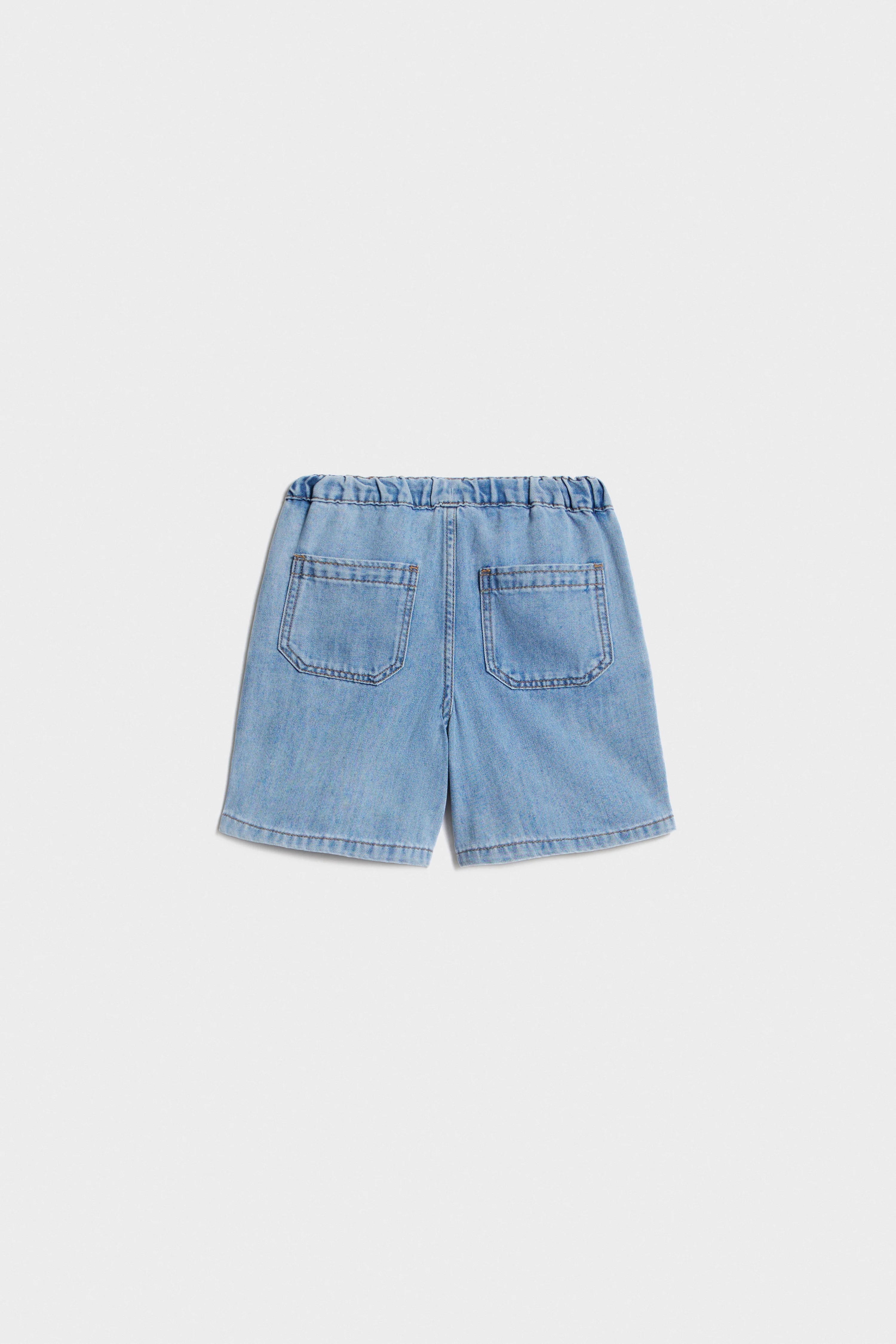 STRAIGHT-FIT DENIM SHORTS - Image 6