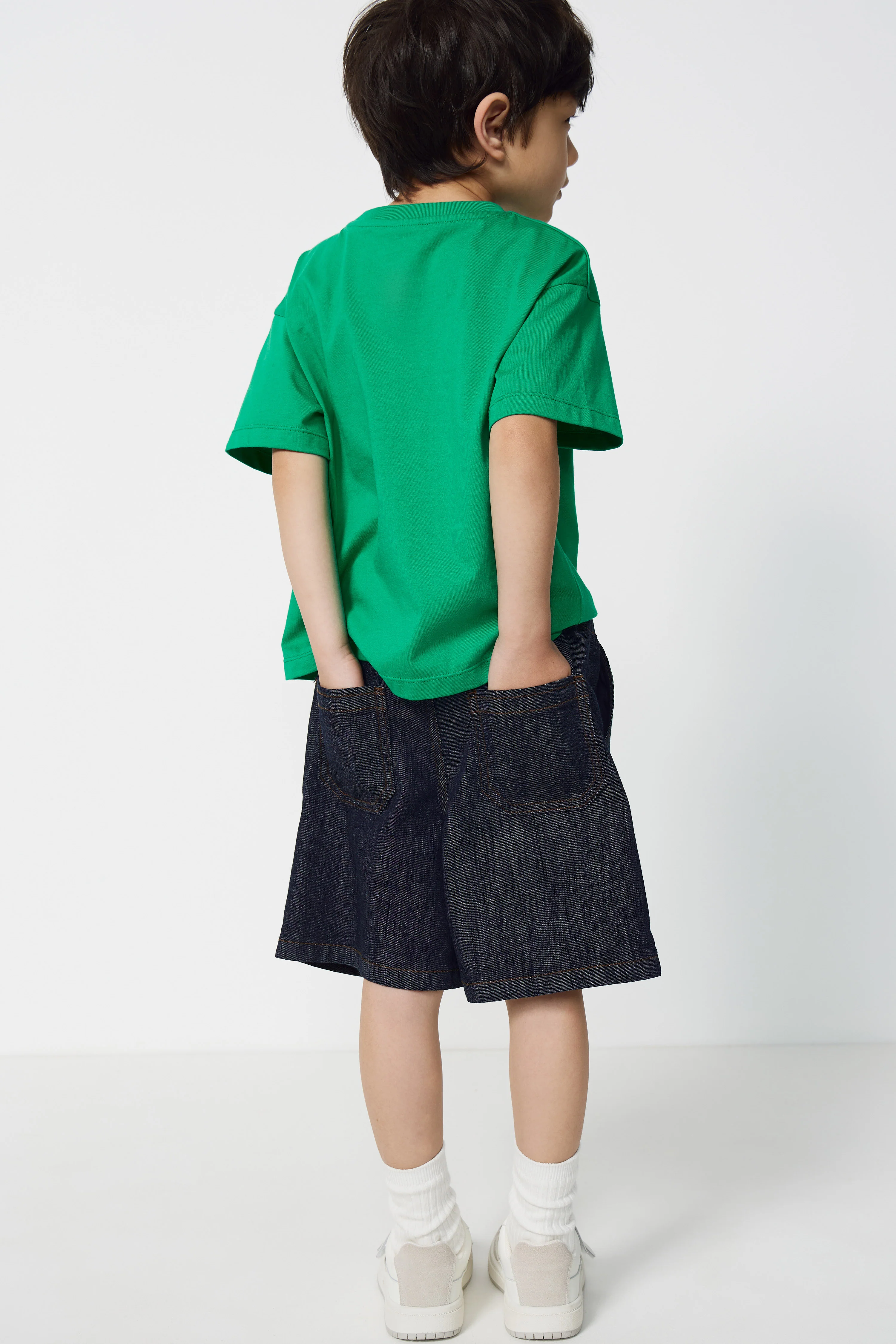 STRAIGHT-FIT DENIM SHORTS - Image 4