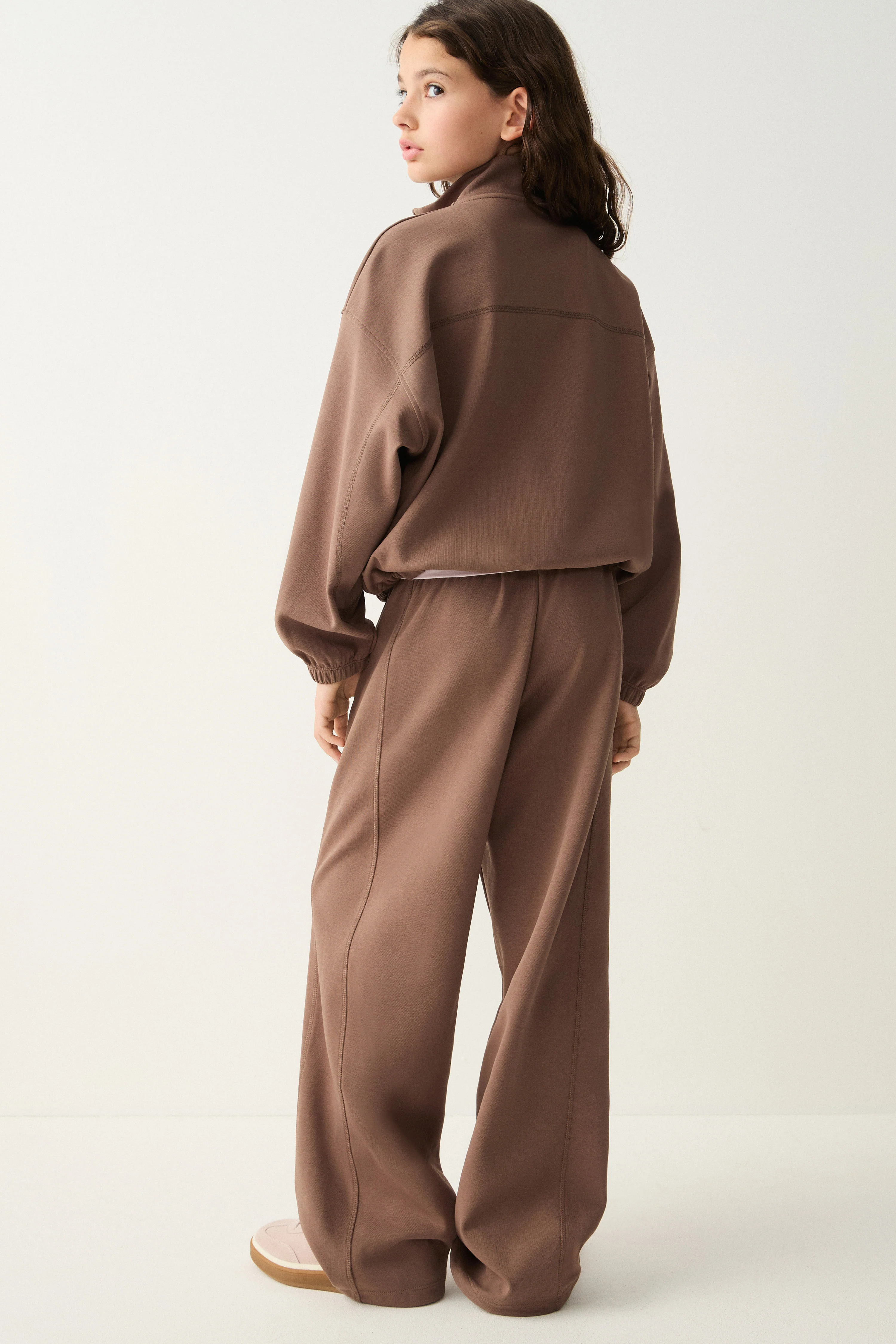 STRAIGHT-FIT INTERLOCK TROUSERS - Image 3