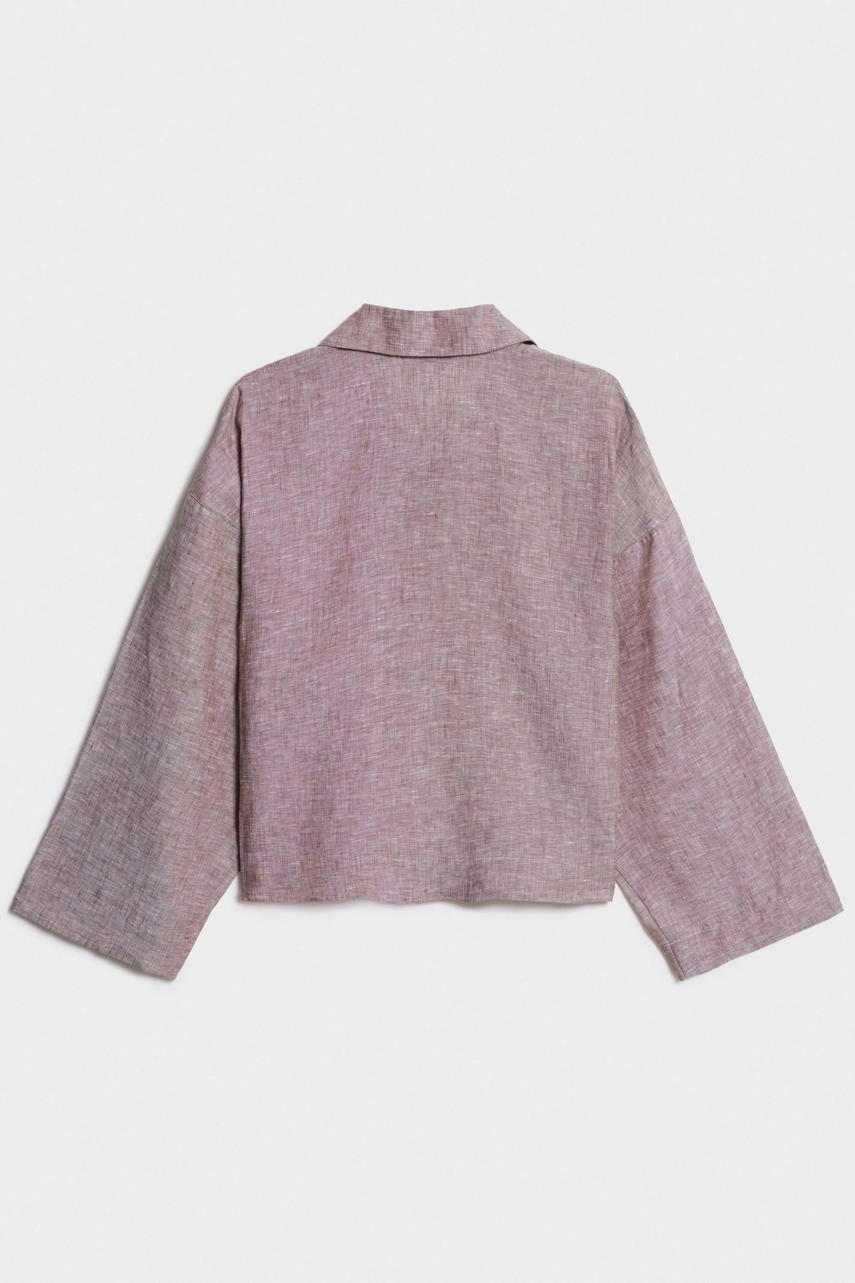 STRAIGHT FIT LINEN BLOUSE - Image 6