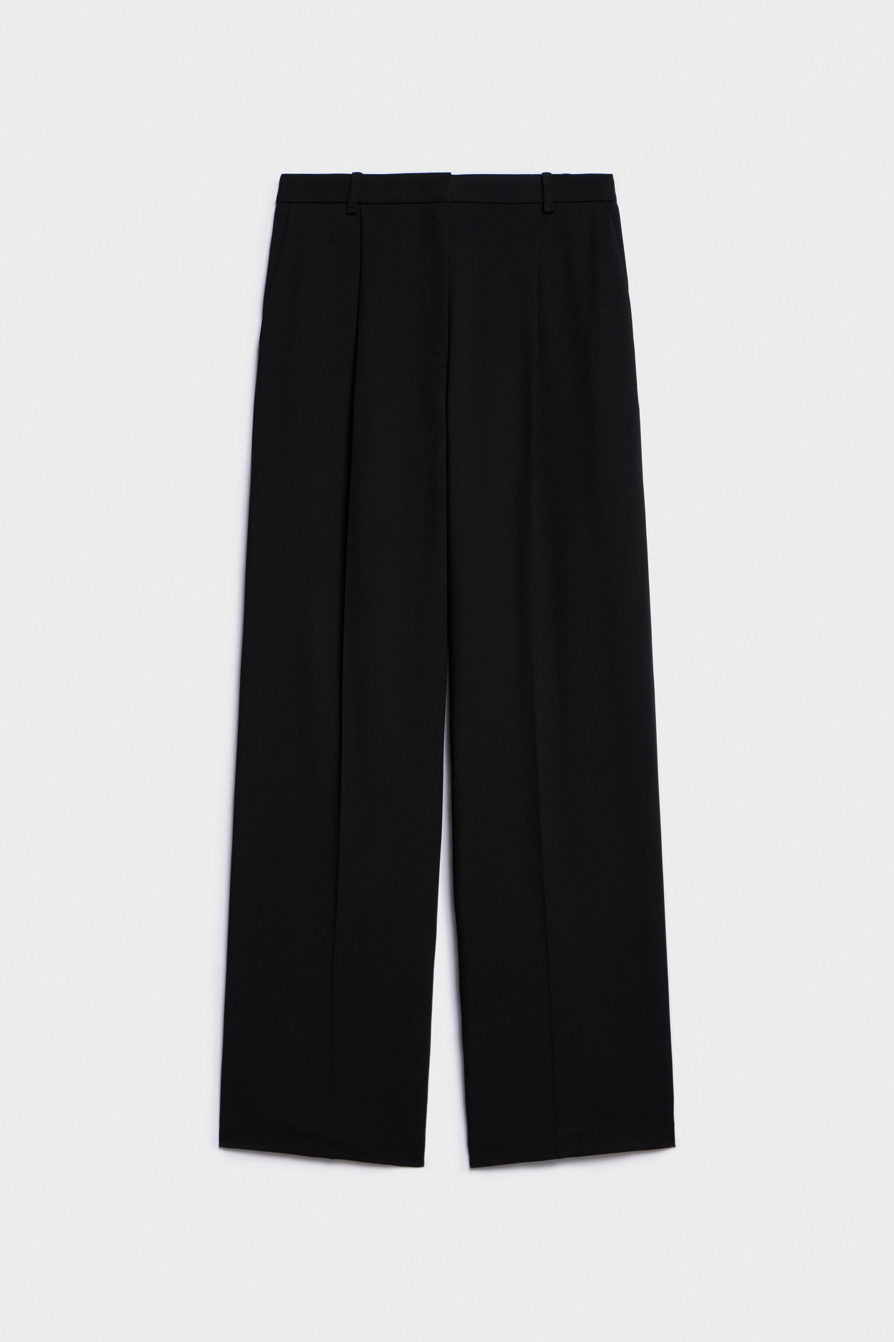 STRAIGHT FIT TROUSERS WITH DARTS - Image 4