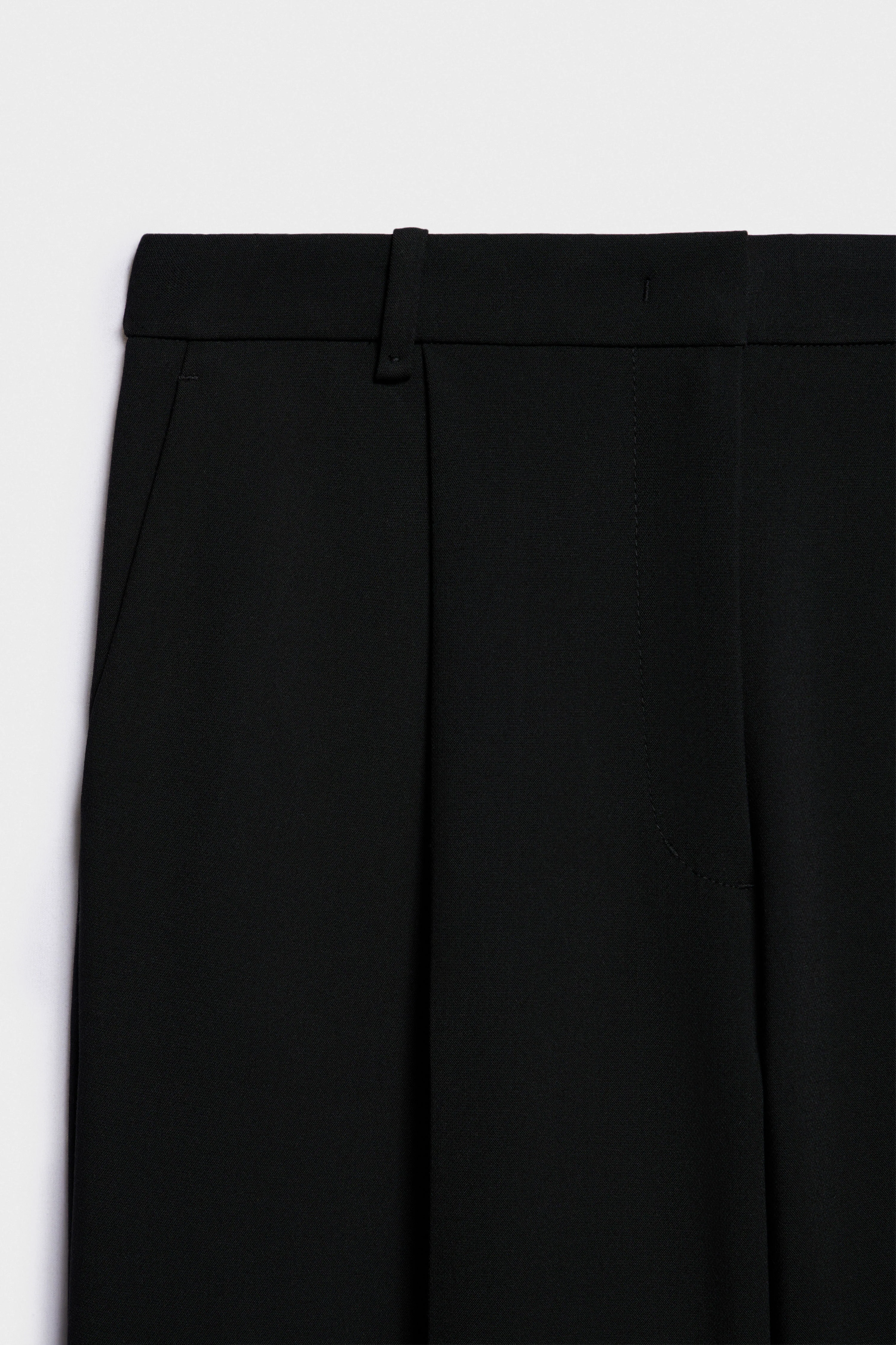 STRAIGHT FIT TROUSERS WITH DARTS - Image 6
