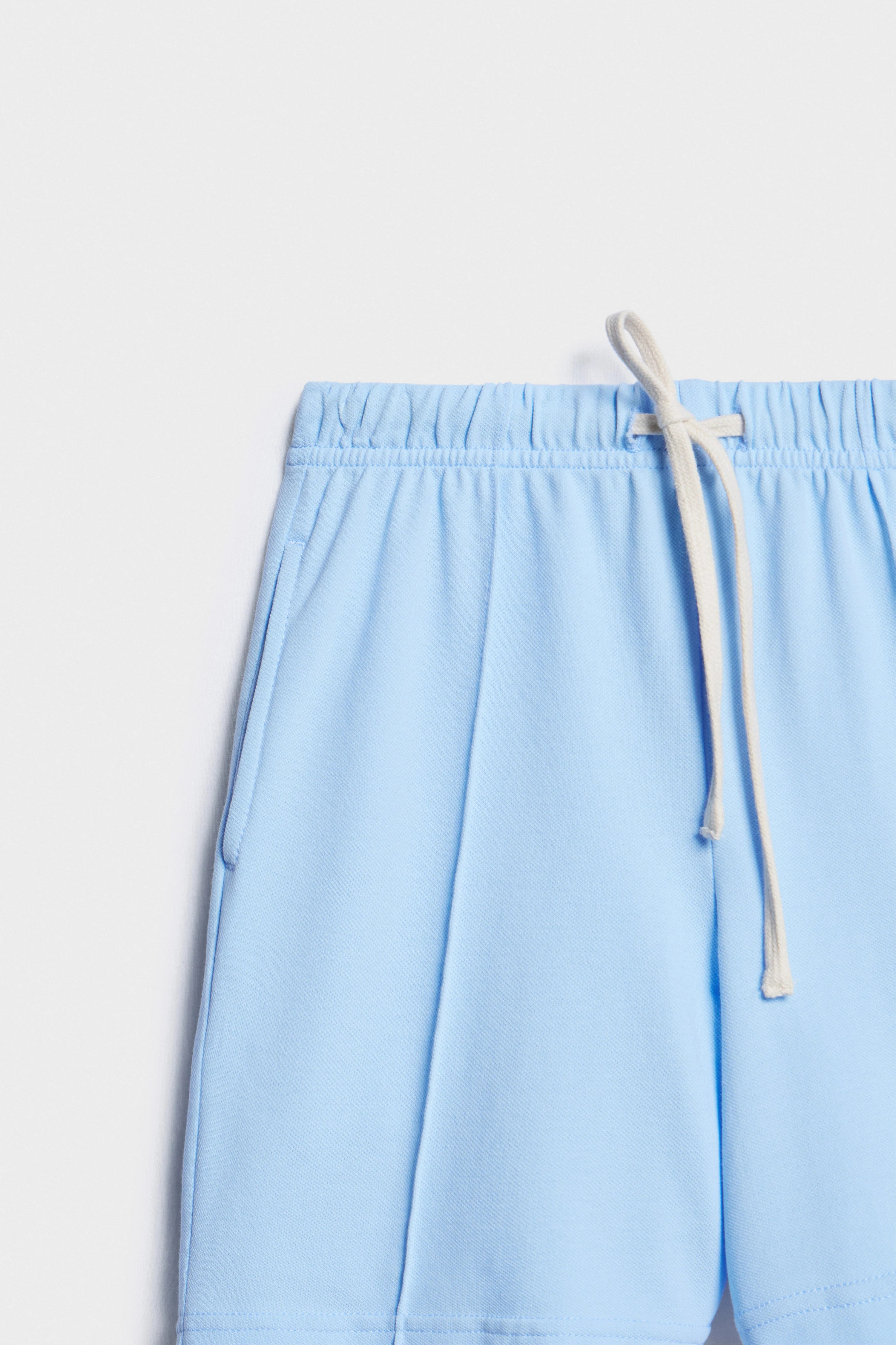 STRAIGHT PIQUÉ SHORTS - Image 3
