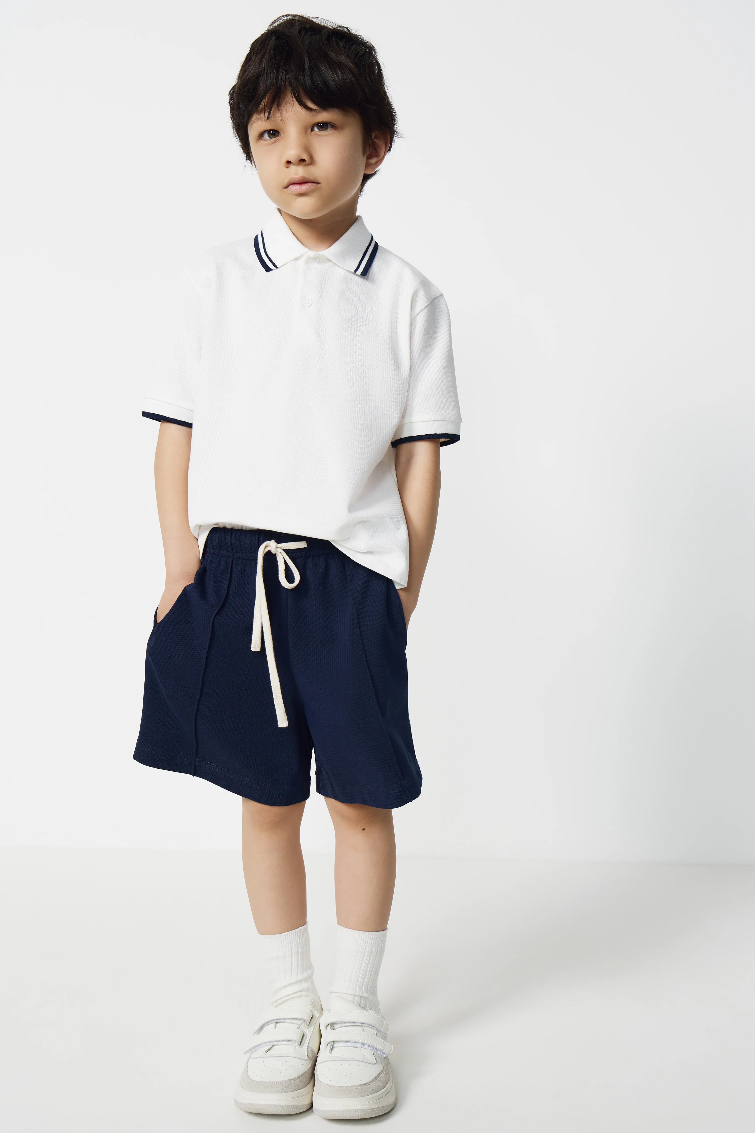 STRAIGHT PIQUÉ SHORTS