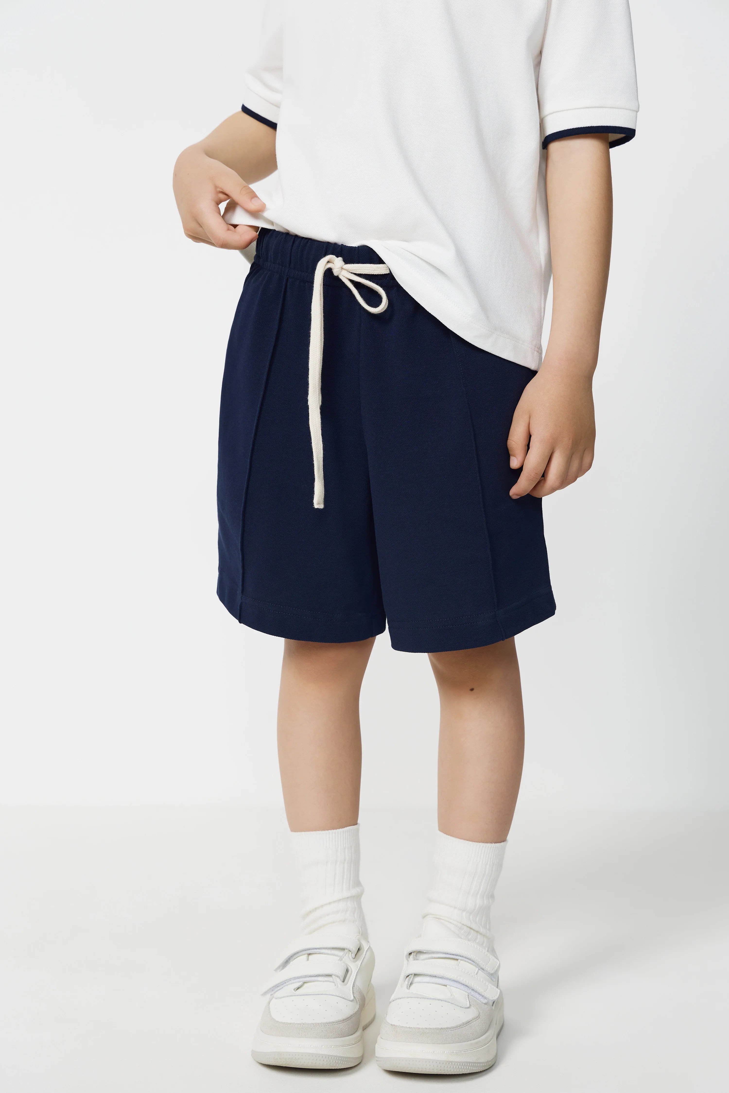 STRAIGHT PIQUÉ SHORTS - Image 2