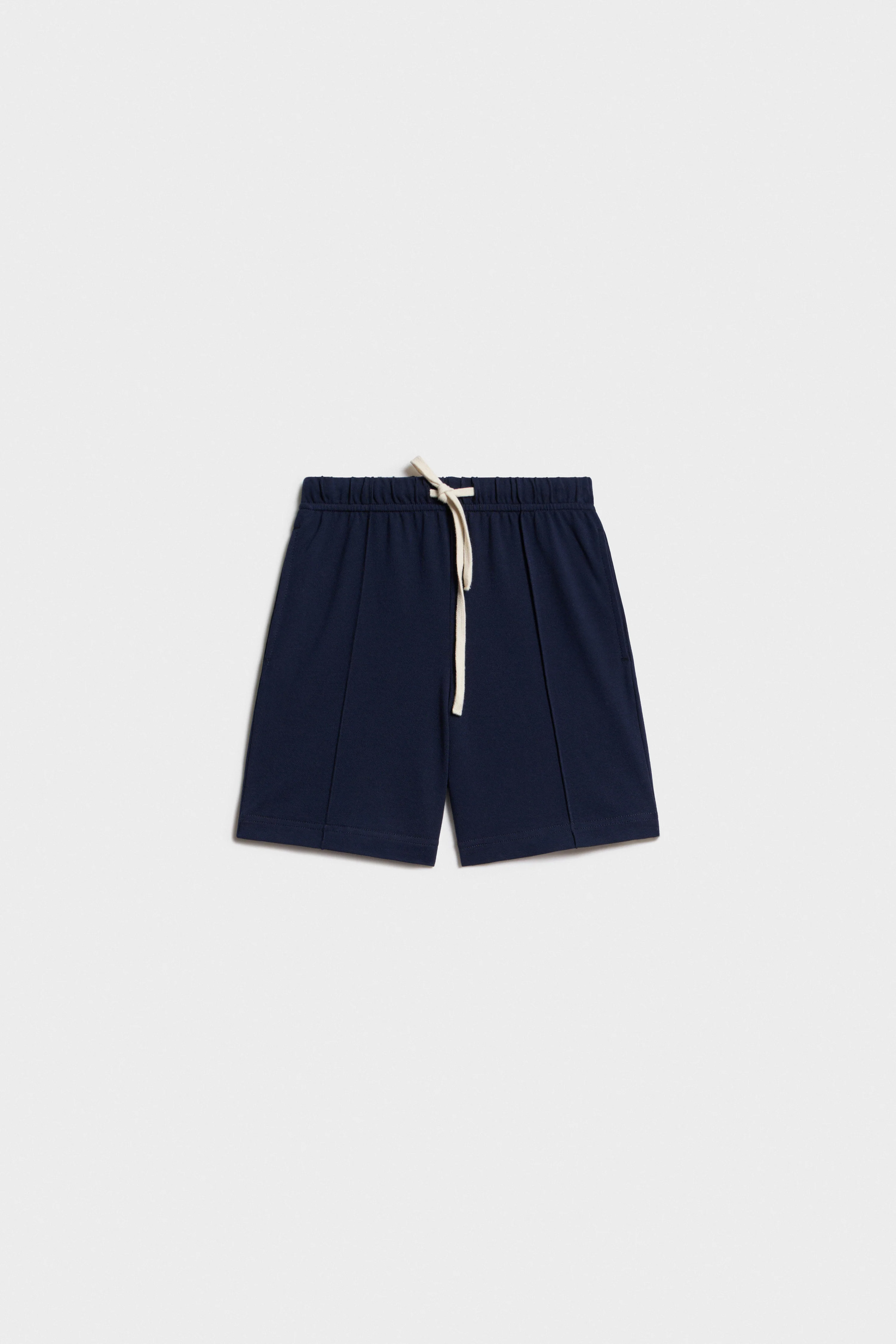 STRAIGHT PIQUÉ SHORTS - Image 4