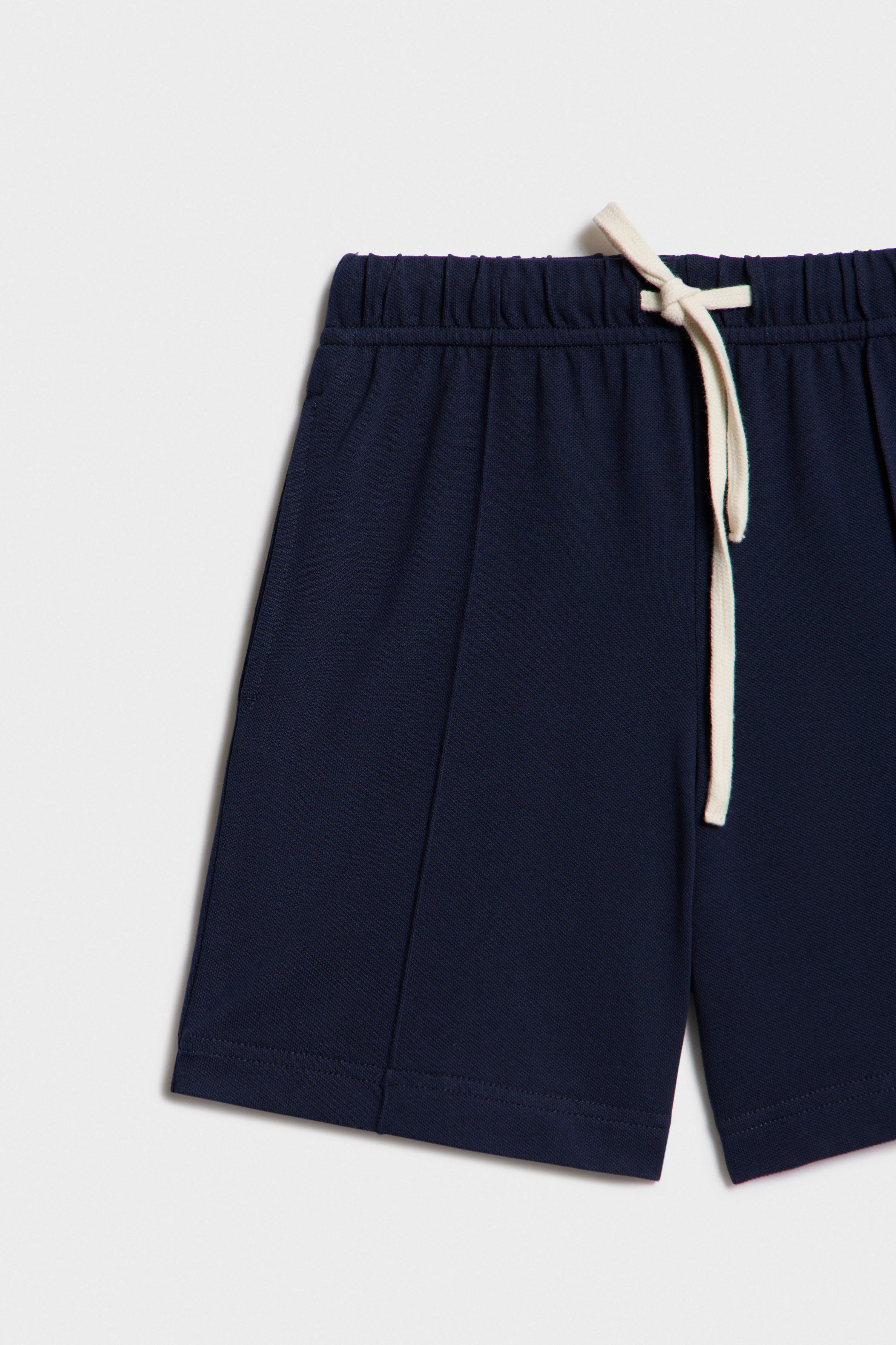 STRAIGHT PIQUÉ SHORTS - Image 6
