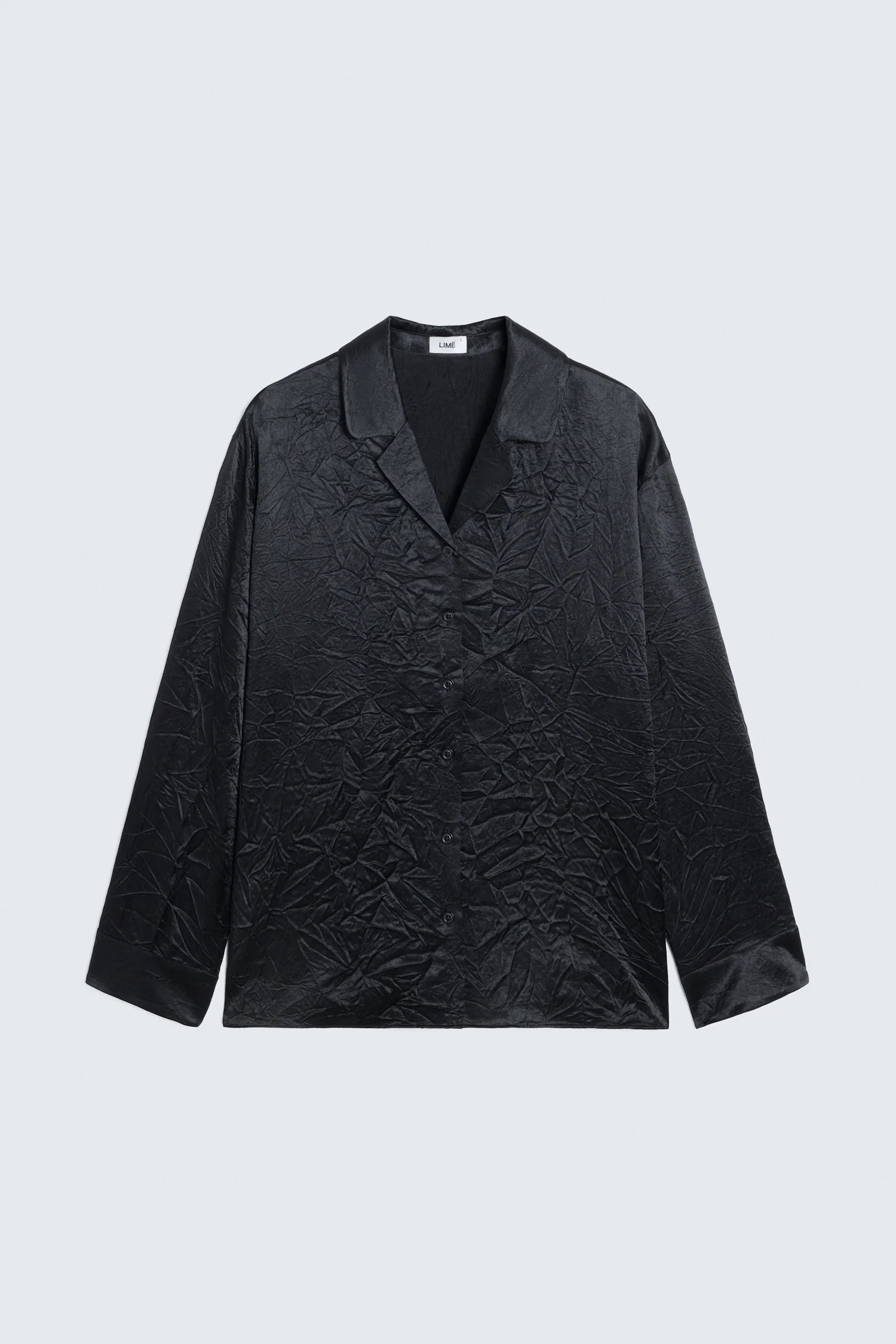 STRAIGHT FAUX SILK SHIRT - Image 5