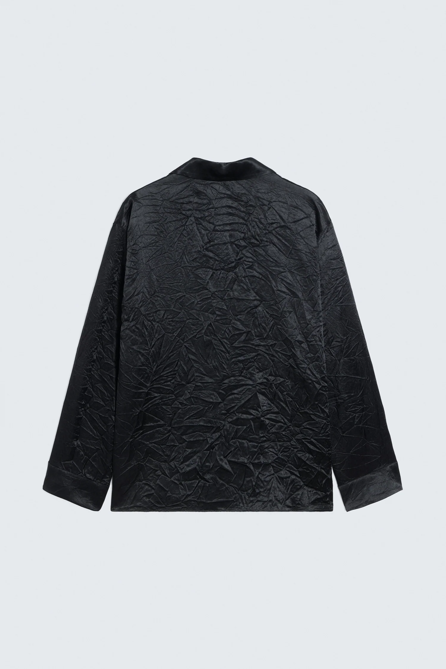 STRAIGHT FAUX SILK SHIRT - Image 6