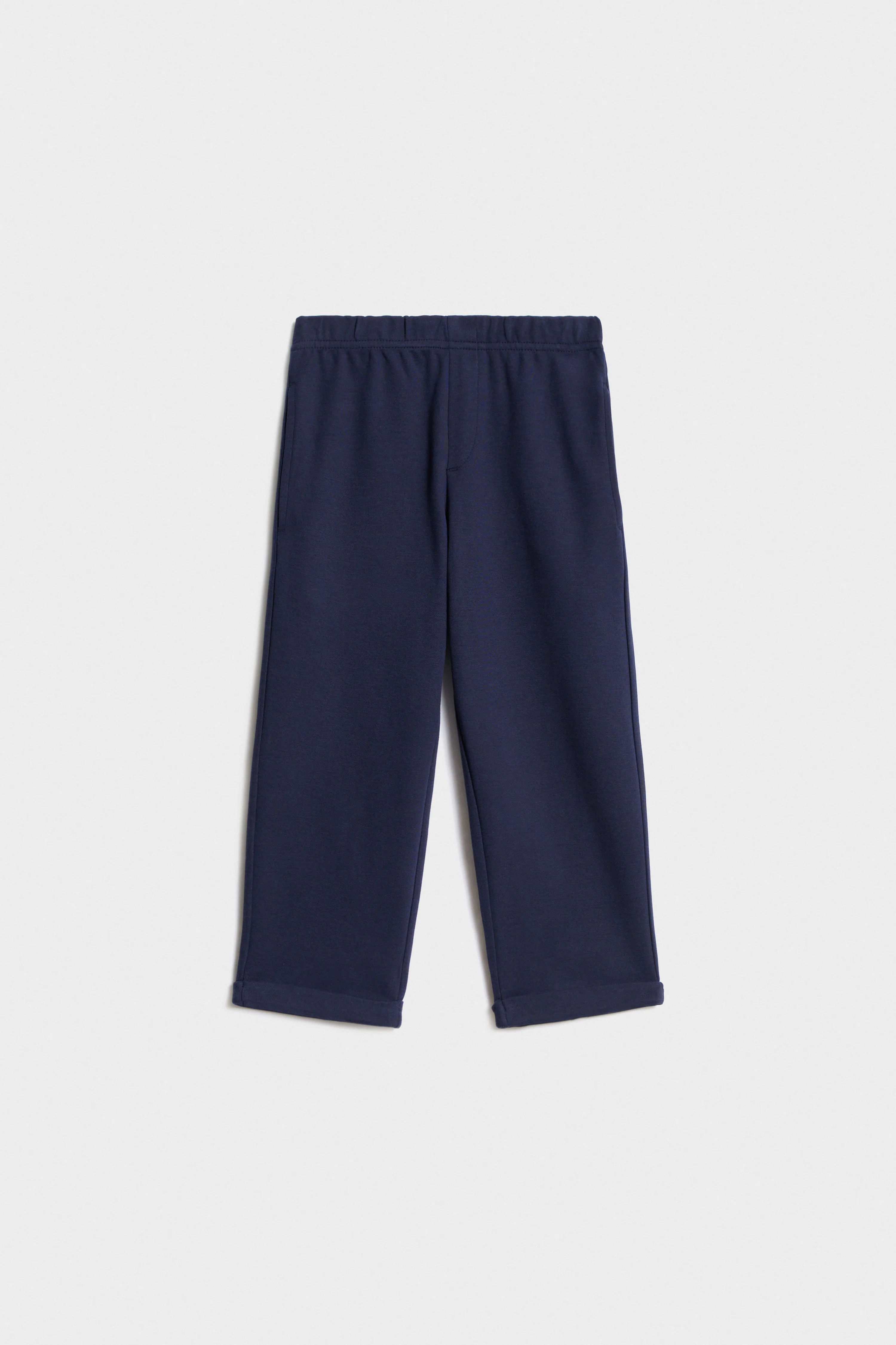 COTTON PIQUÉ TROUSERS - Image 4