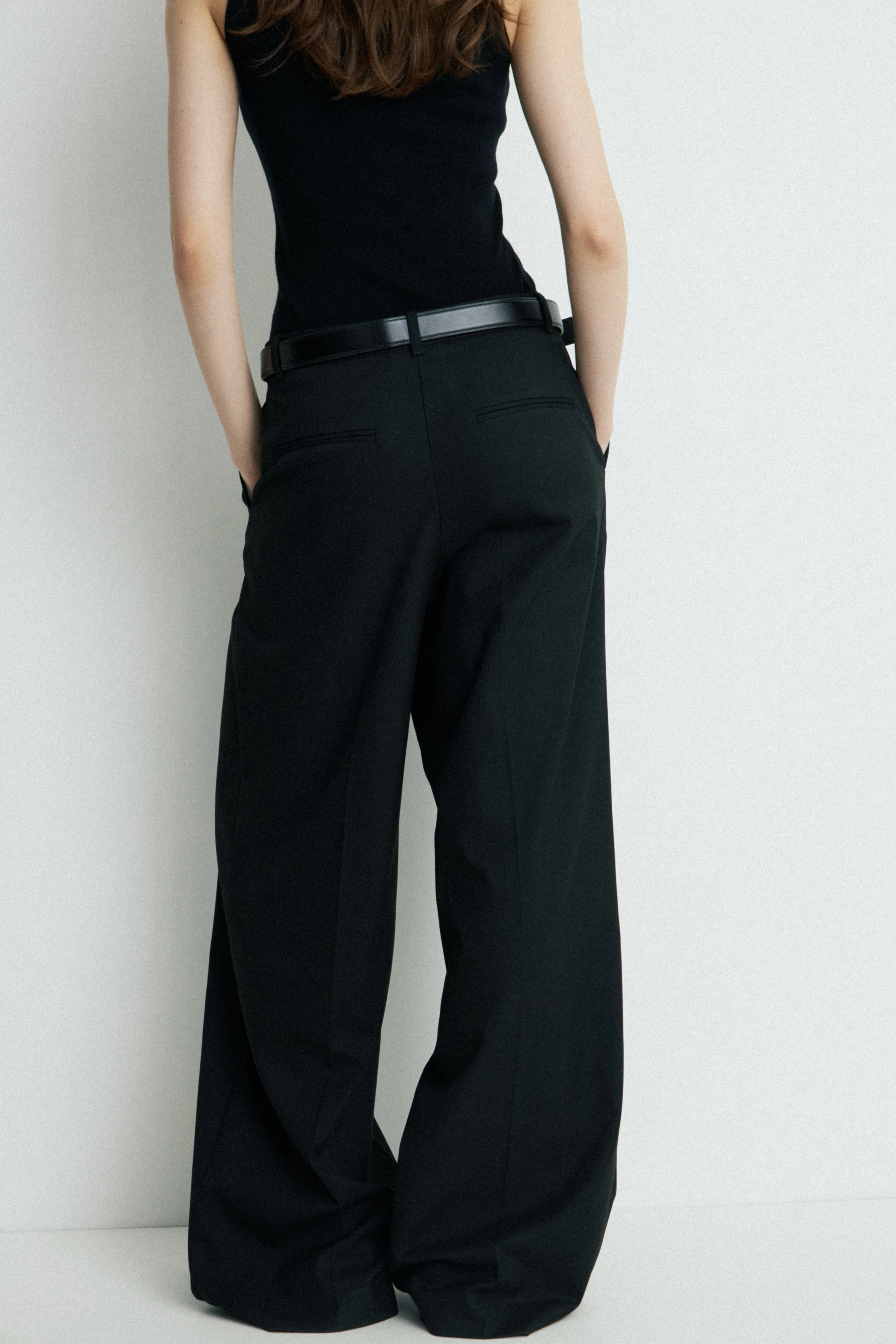 PLEATED STRAIGHT TROUSERS - Image 4