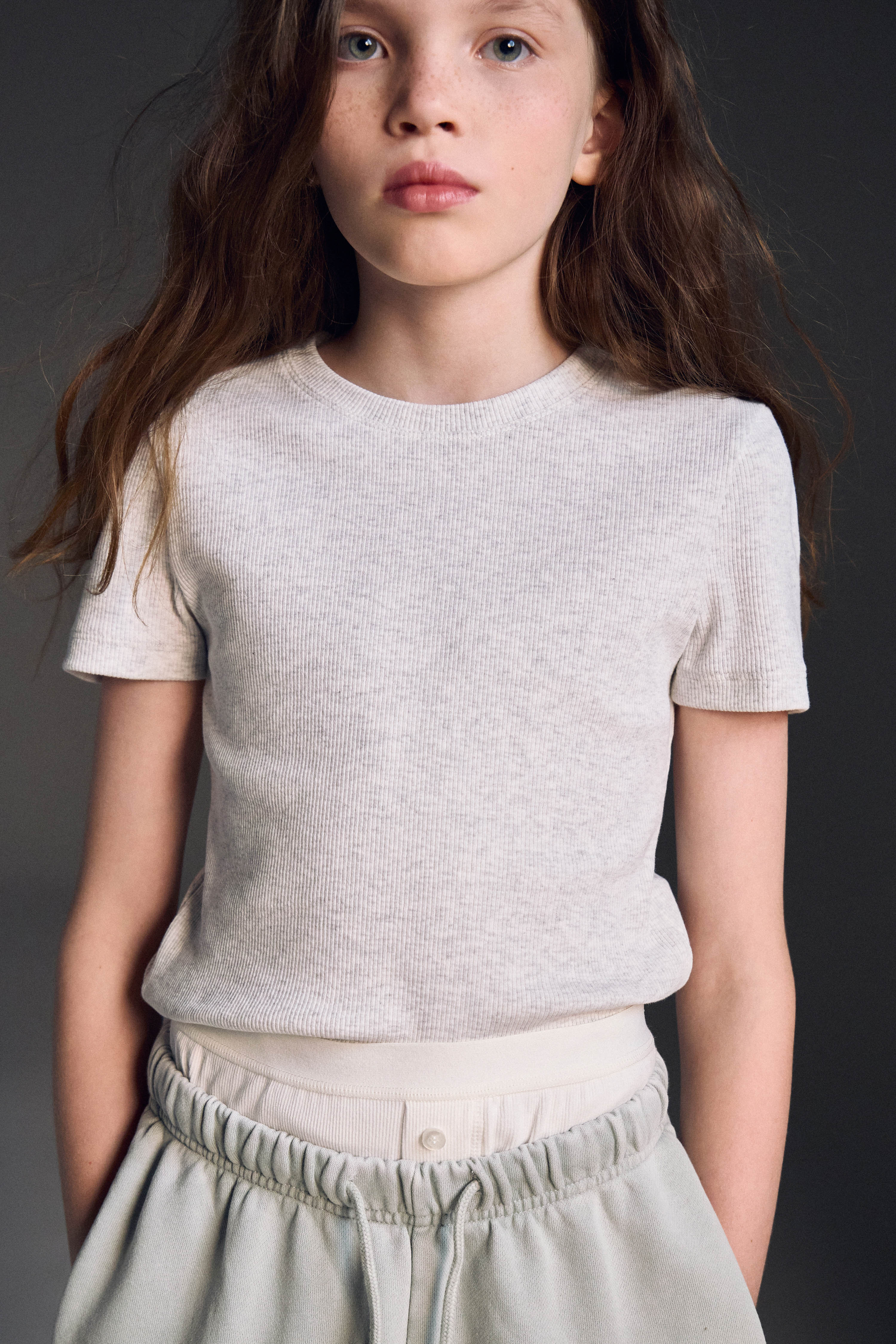 RIBBED COTTON T-SHIRT