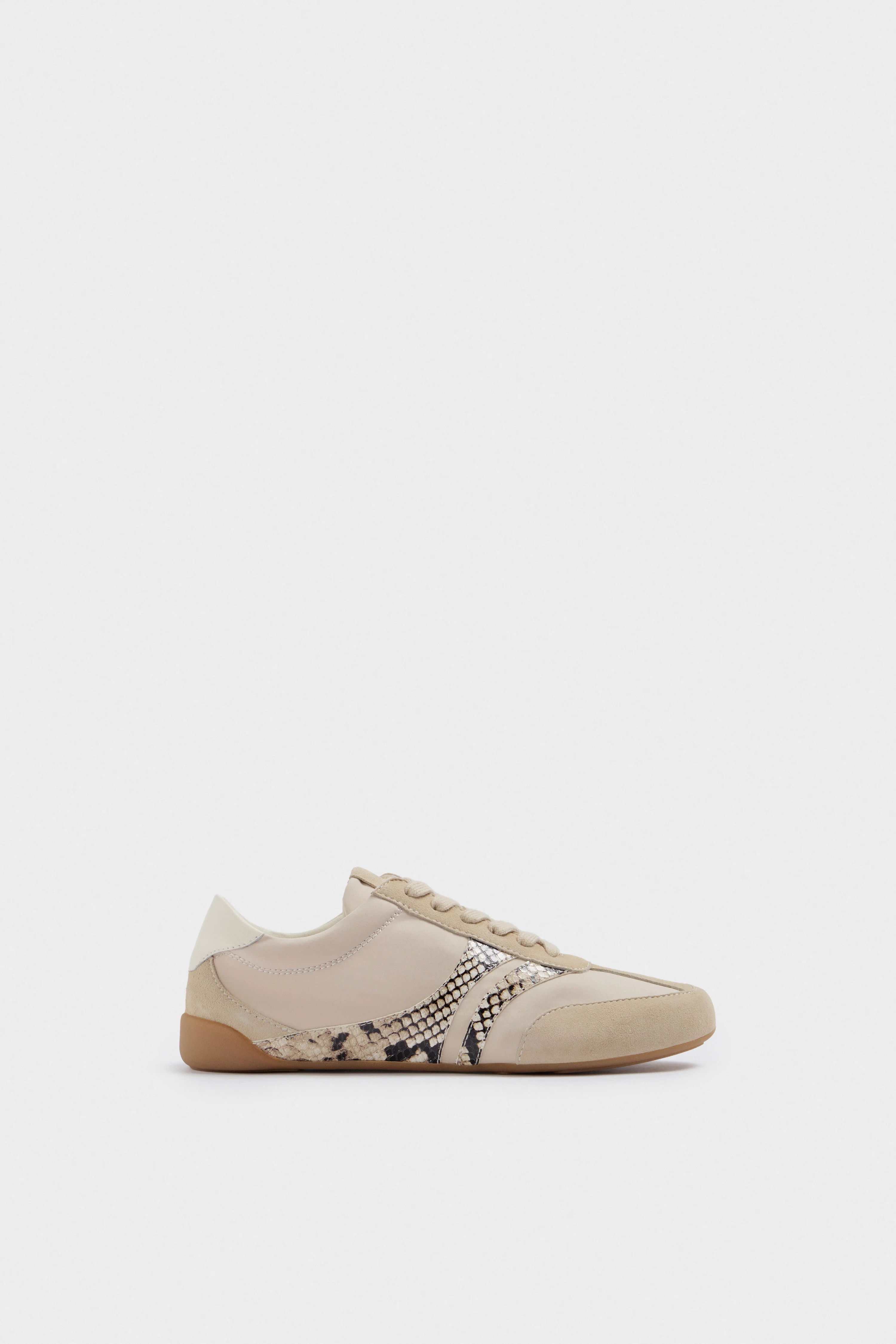 STRIP-DETAIL SUEDE SNEAKERS - Image 4