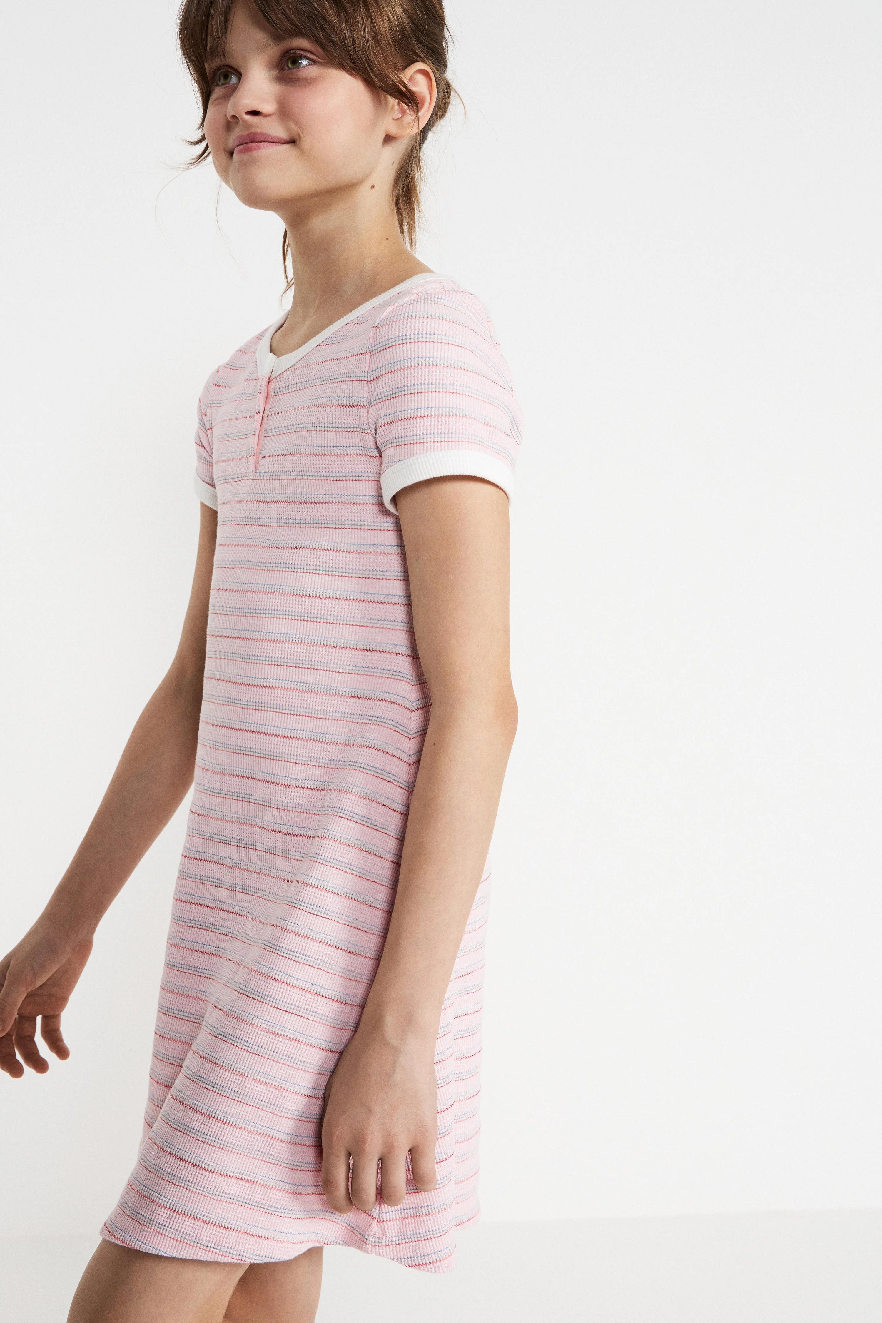 STRIPED COTTON DRESS