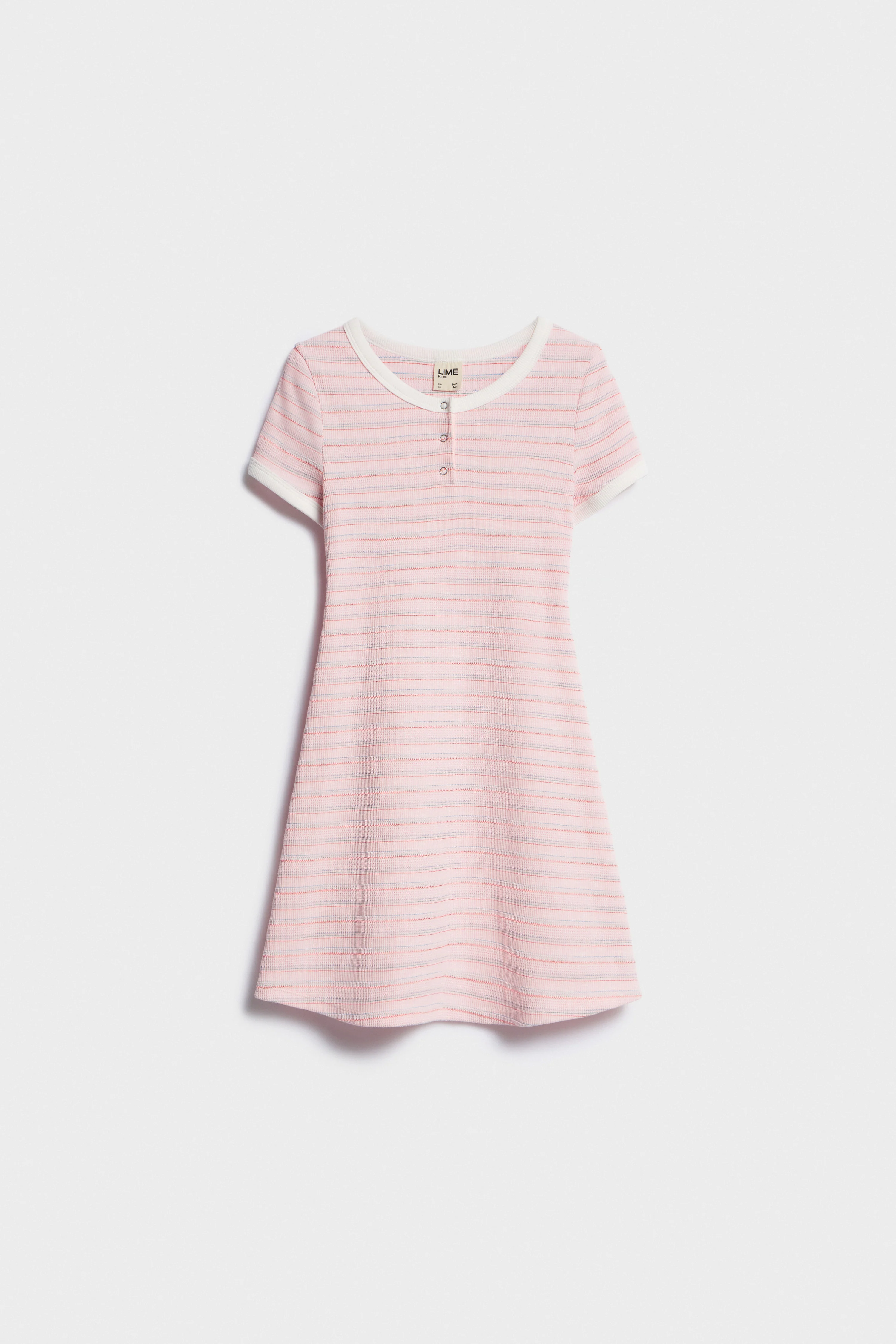 STRIPED COTTON DRESS - Image 5