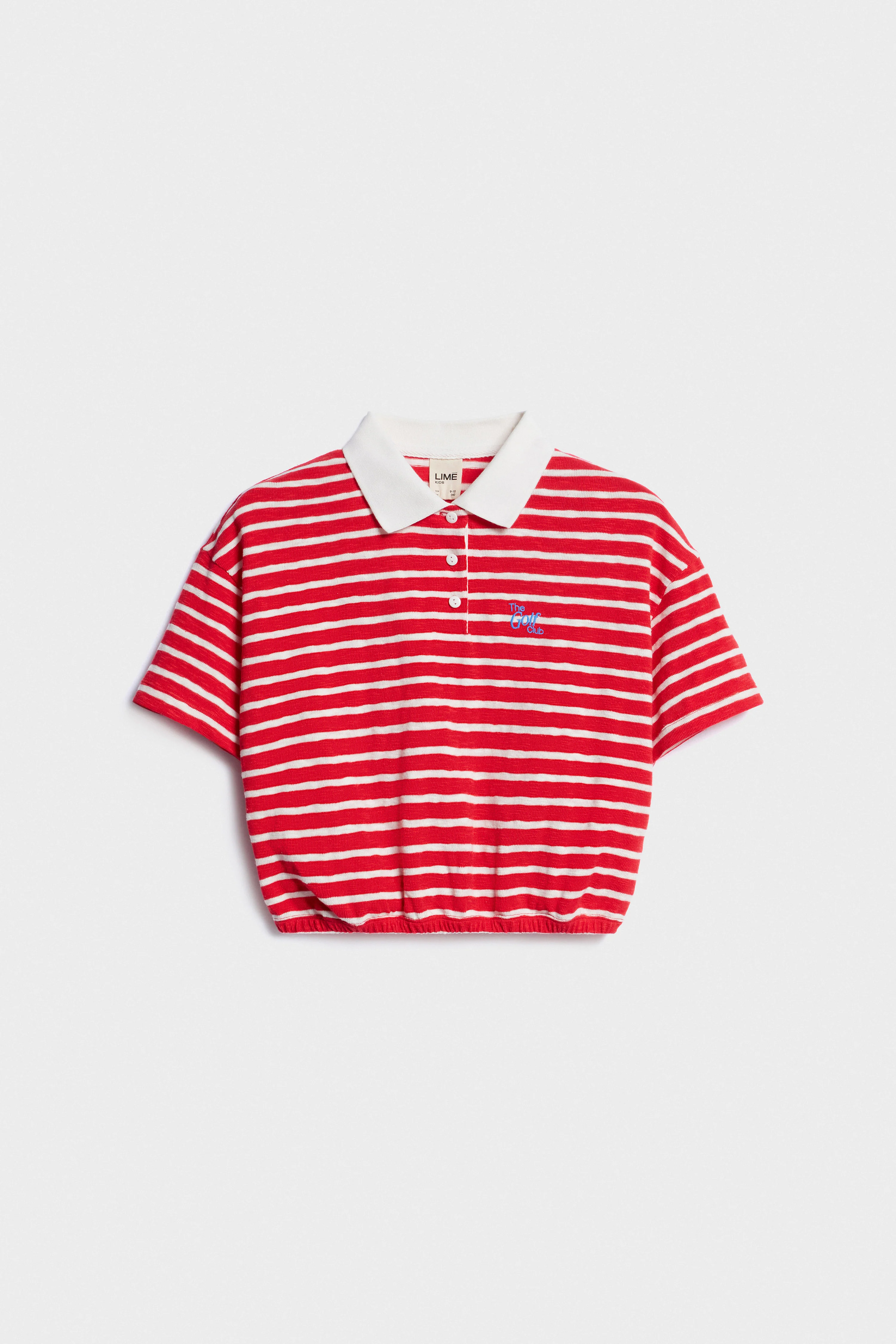 STRIPED COTTON POLO T-SHIRT - Image 4