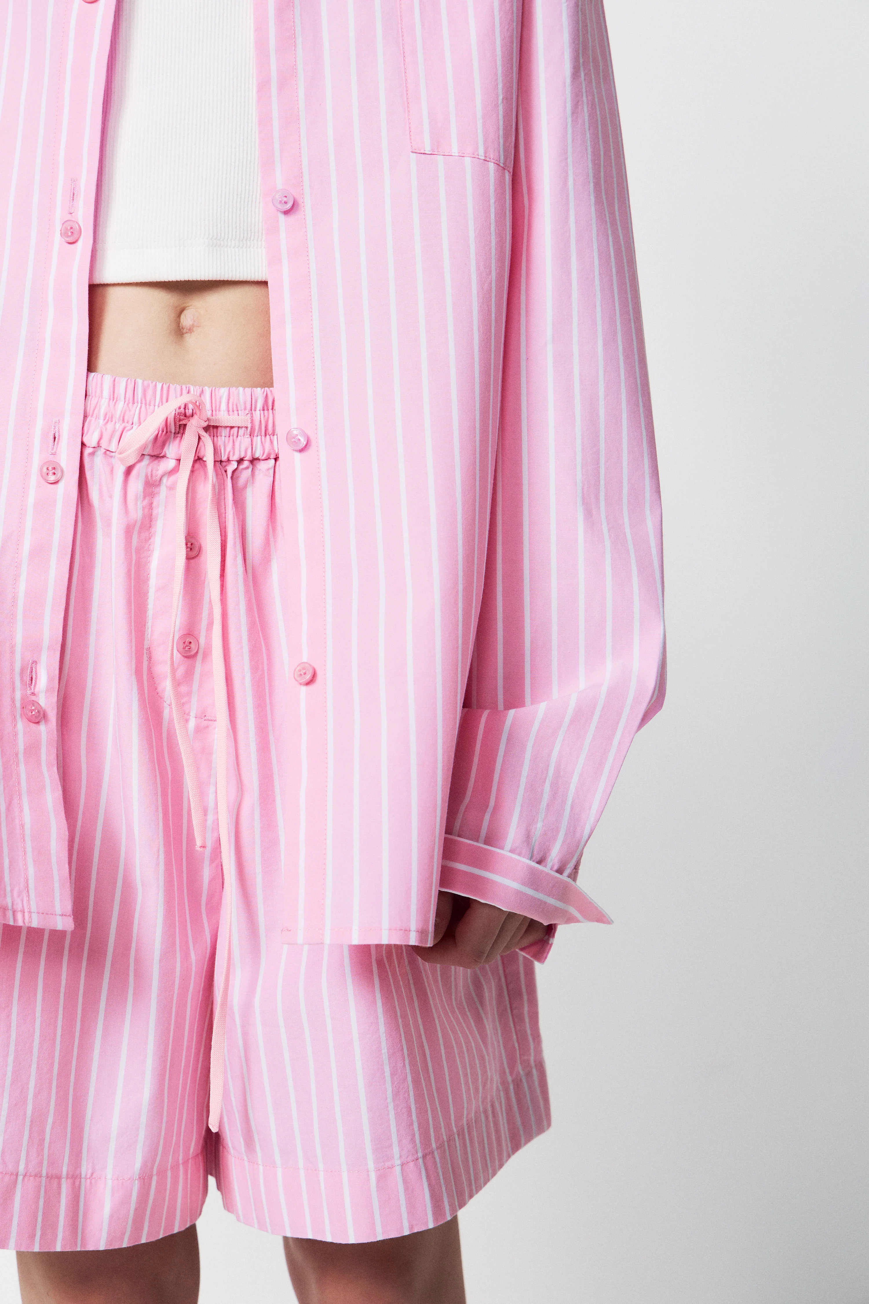 STRIPED COTTON SHORTS - Image 3