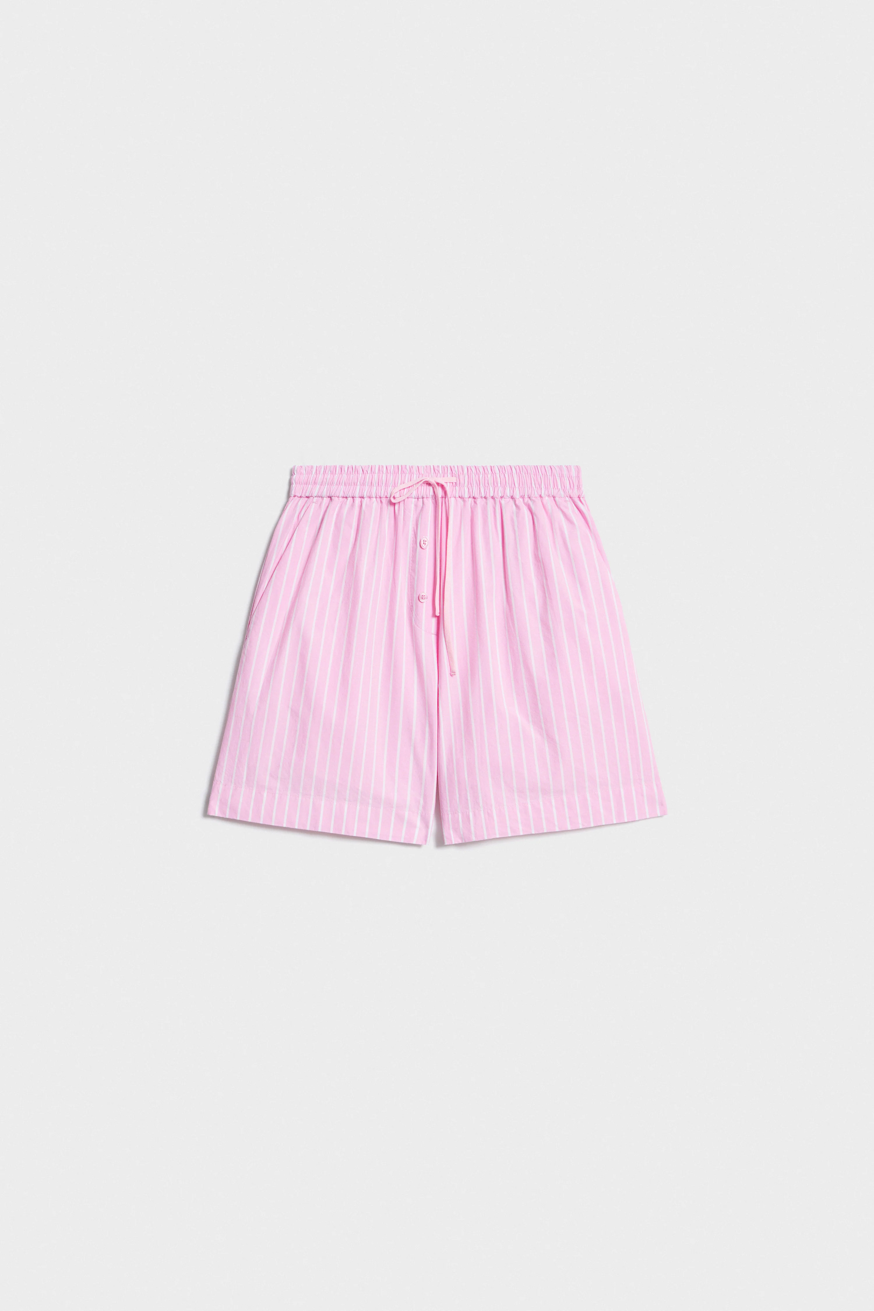 STRIPED COTTON SHORTS - Image 4