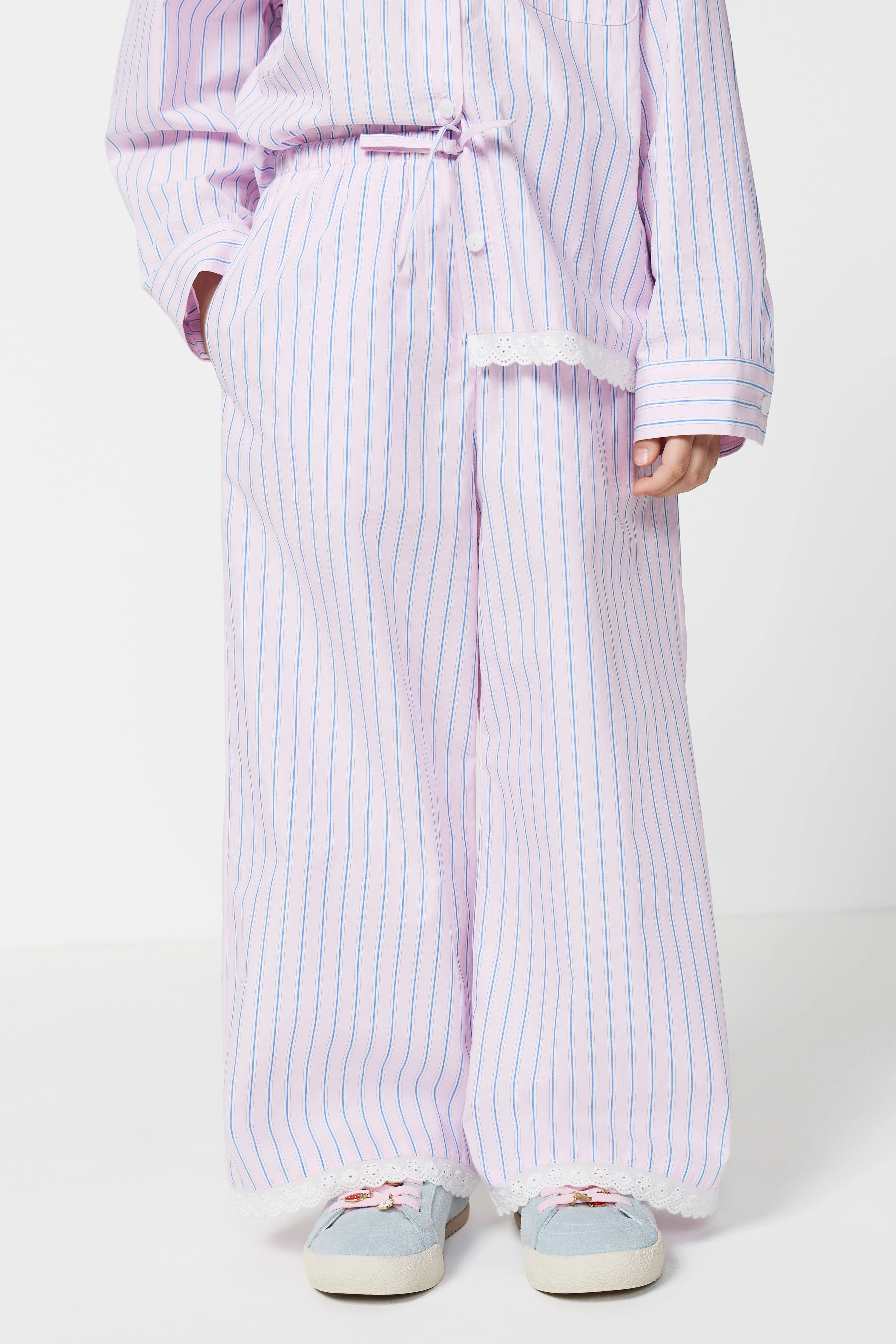STRIPED COTTON TROUSERS - Image 2