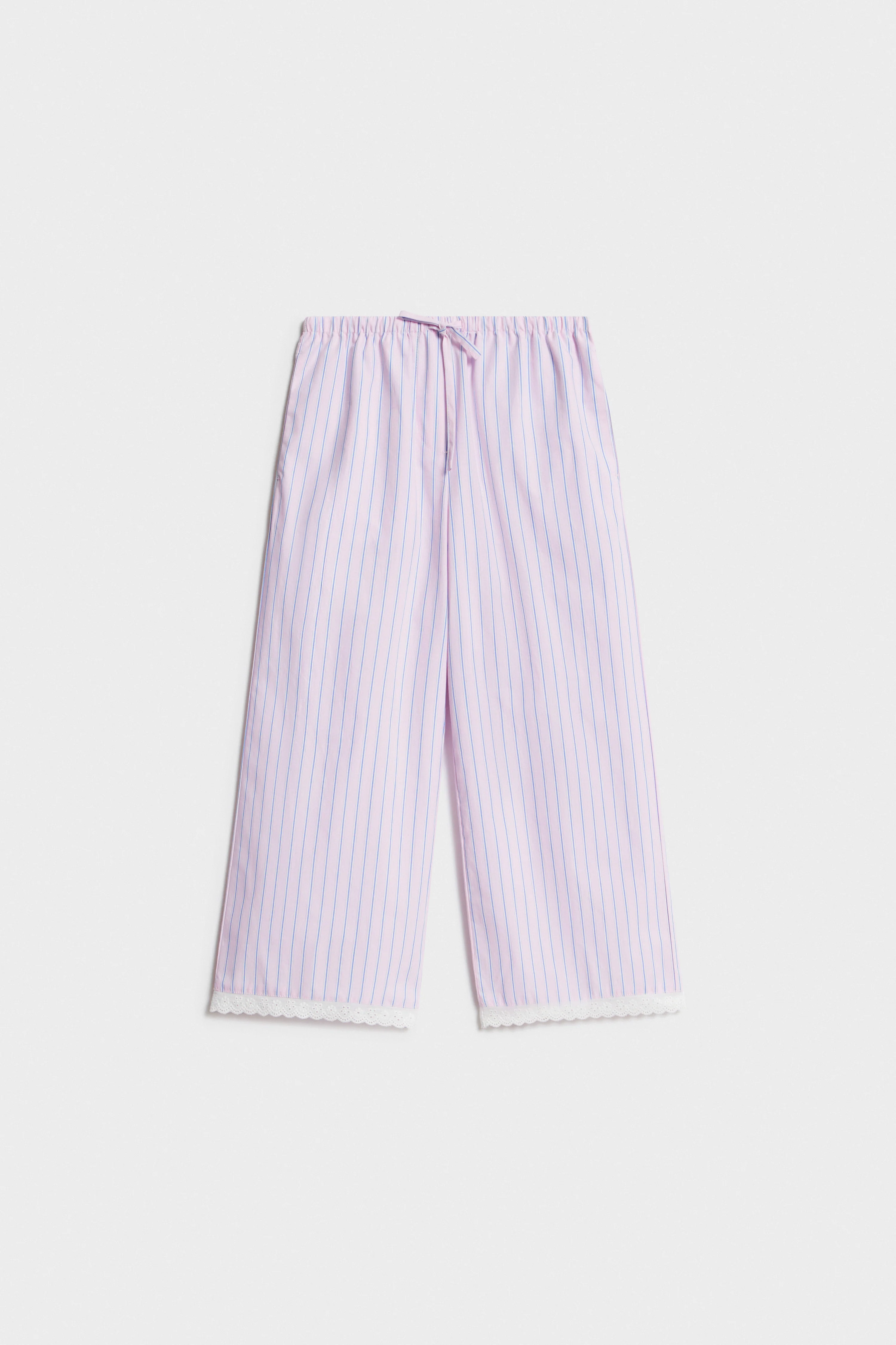 STRIPED COTTON TROUSERS - Image 5