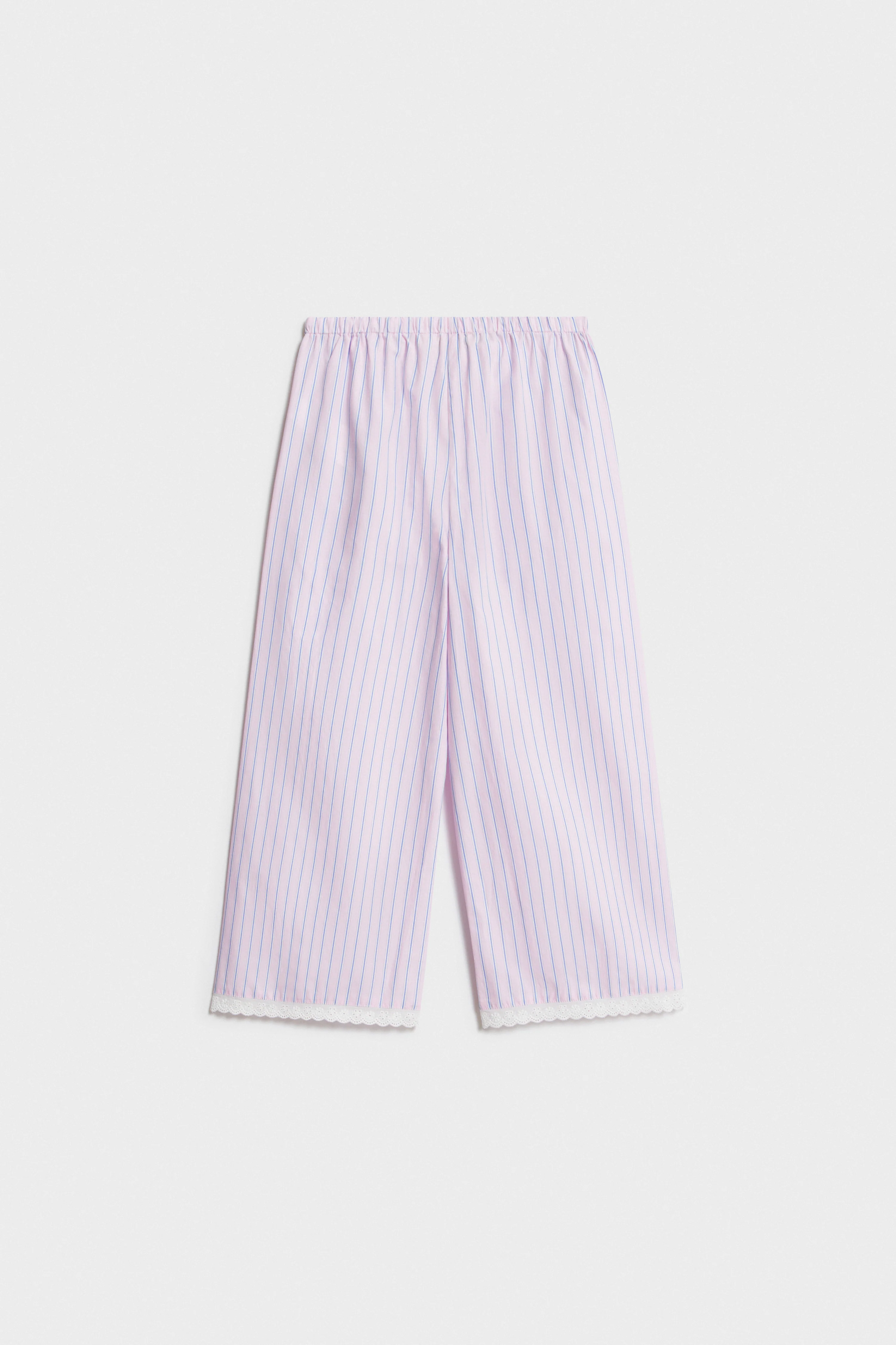 STRIPED COTTON TROUSERS - Image 6