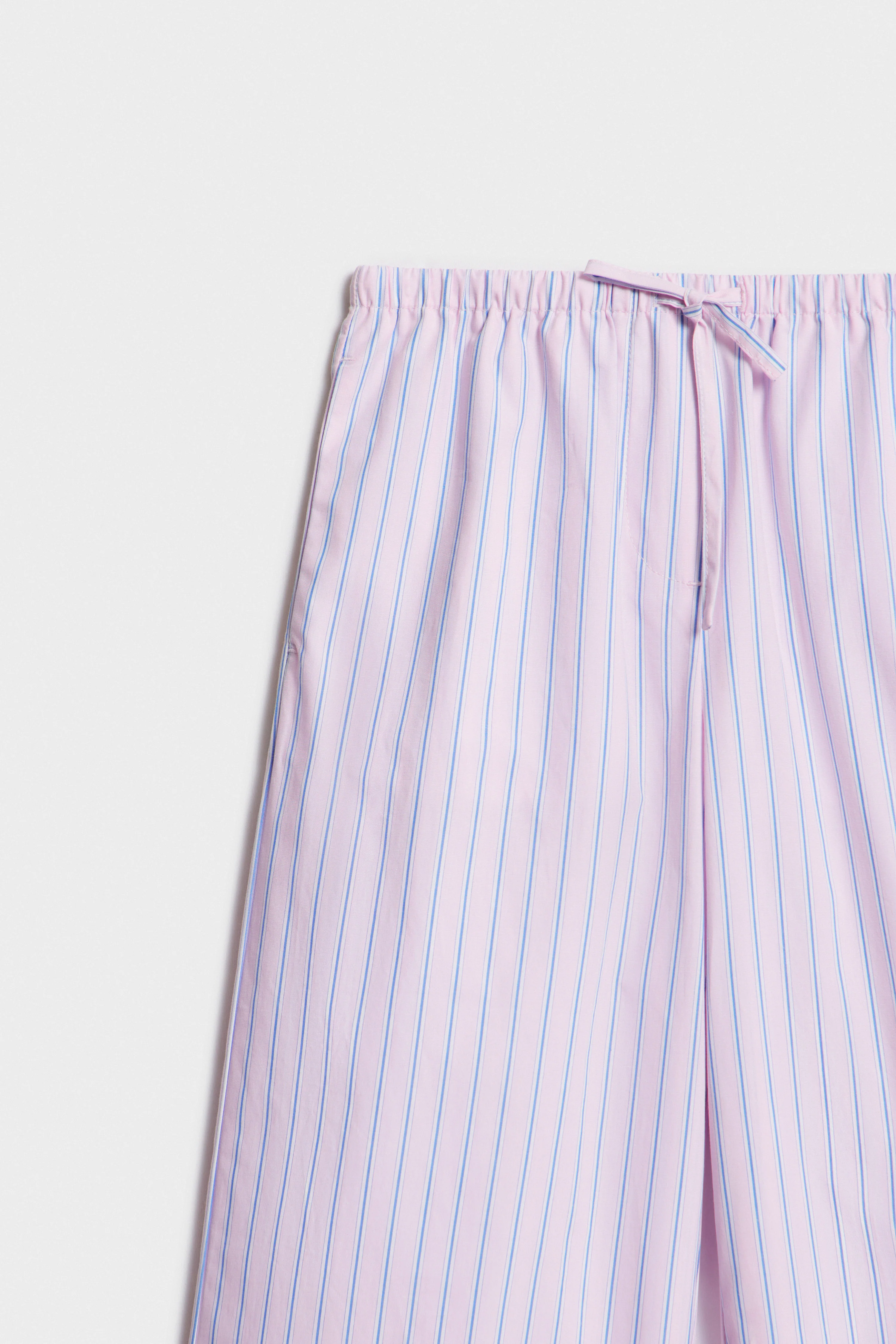 STRIPED COTTON TROUSERS - Image 7