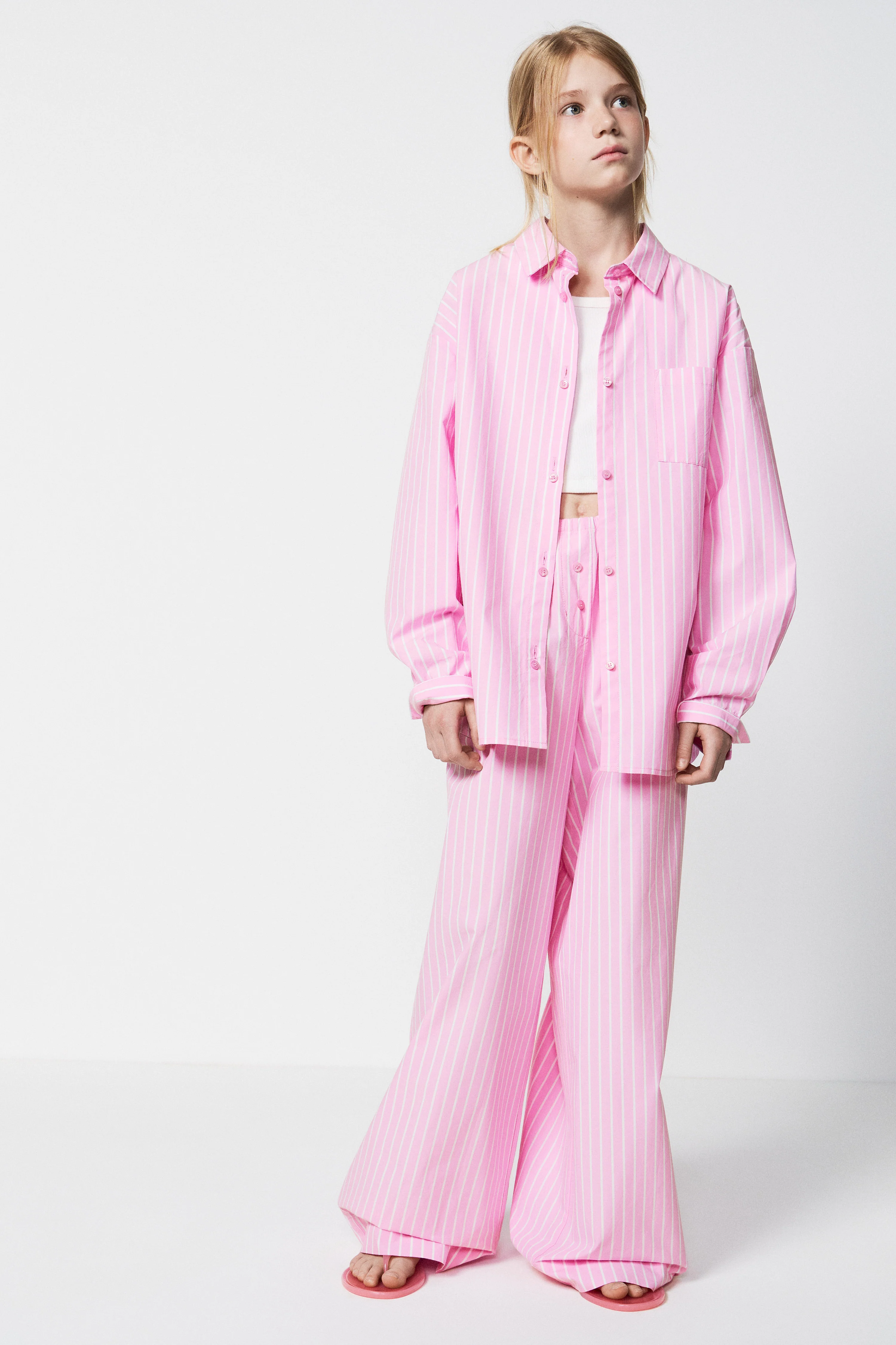 STRIPED COTTON TROUSERS - Image 2