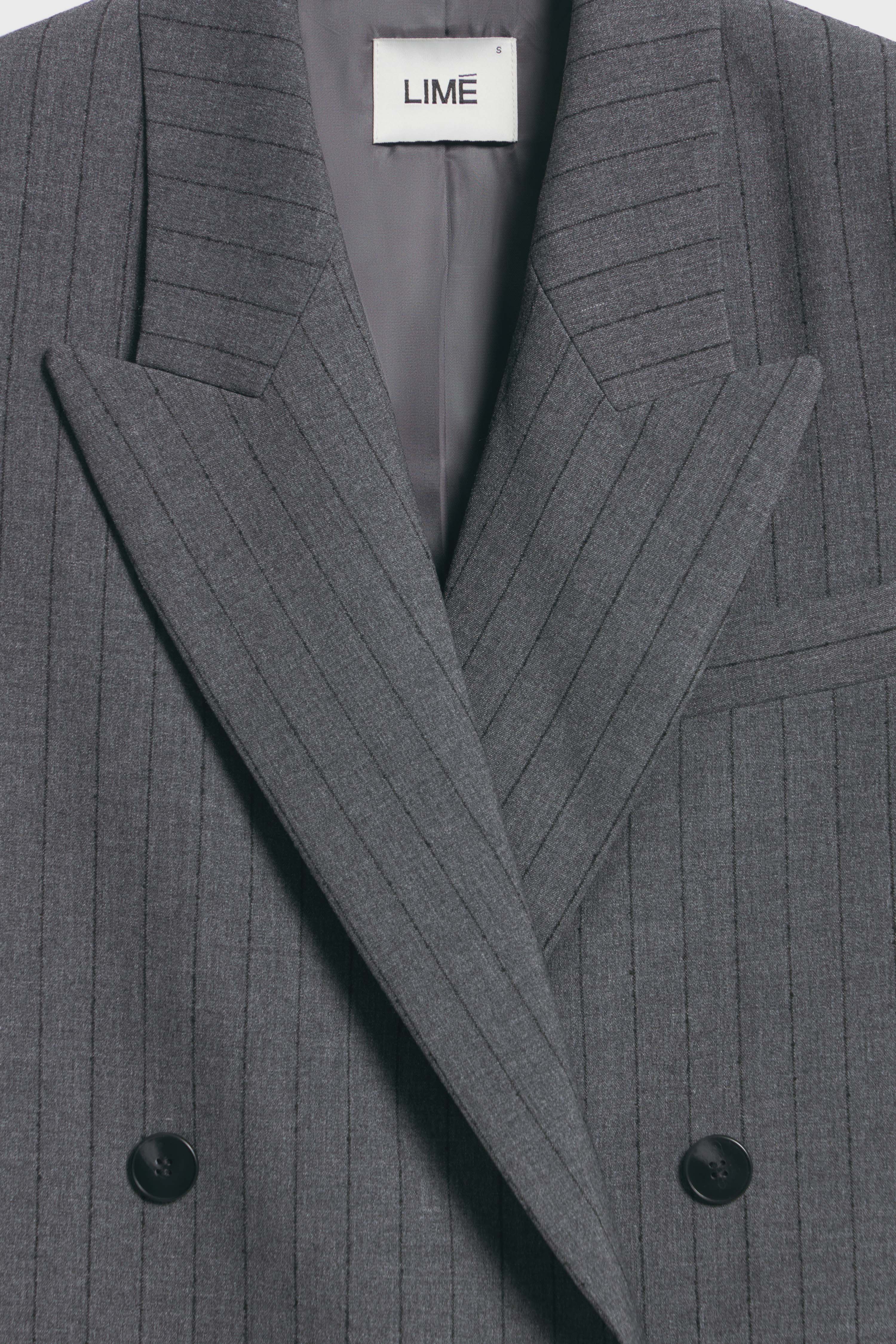 STRIPED DOUBLE-BREASTED BLAZER - Image 8