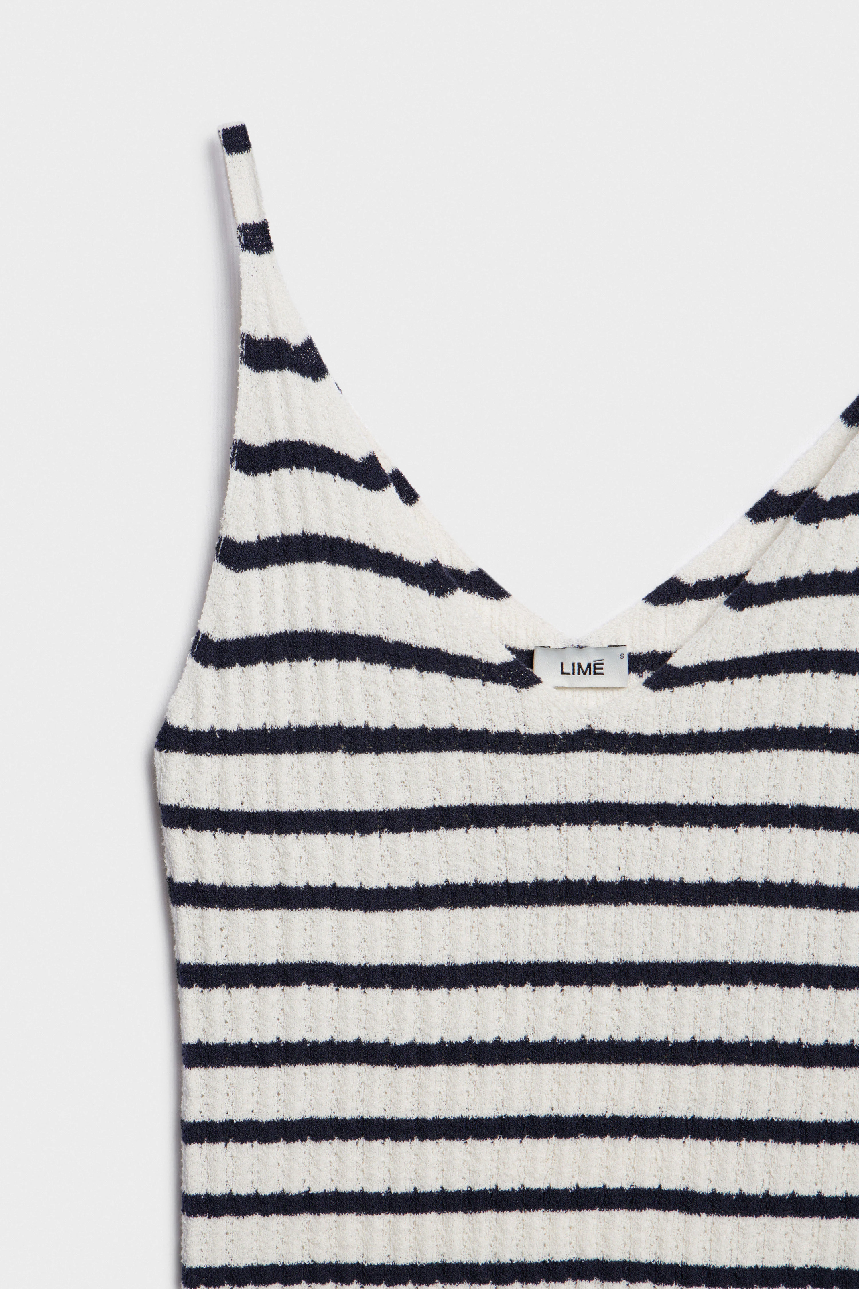STRIPED FINE-KNIT TOP - Image 5