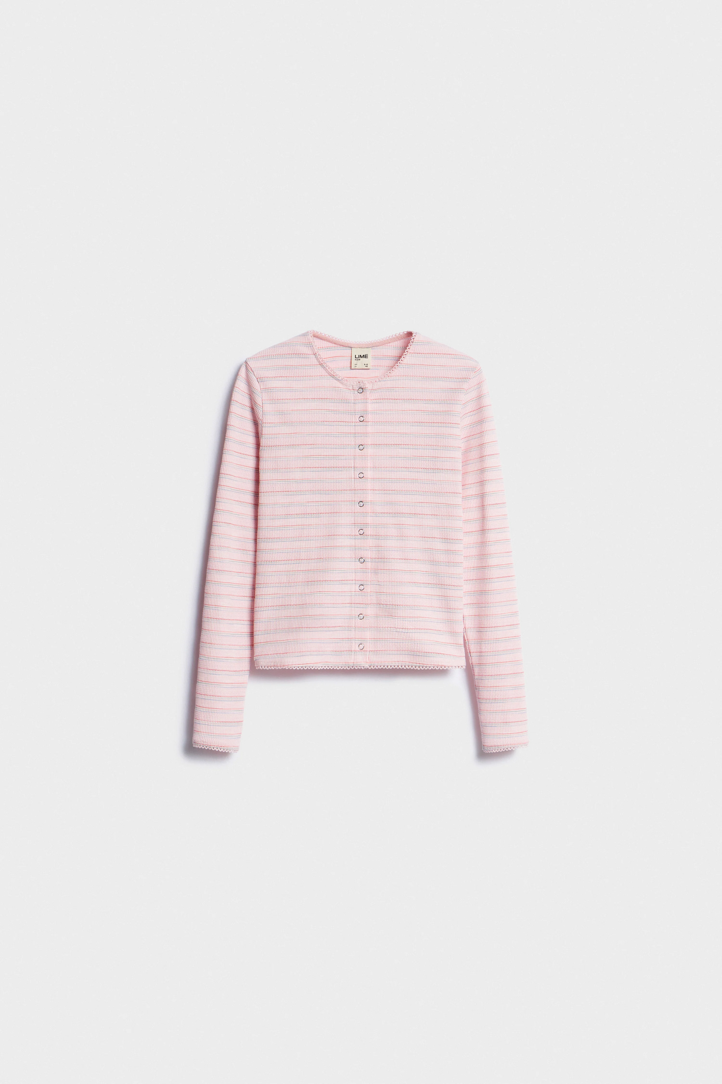 STRIPED LONG-SLEEVE TOP - Image 5