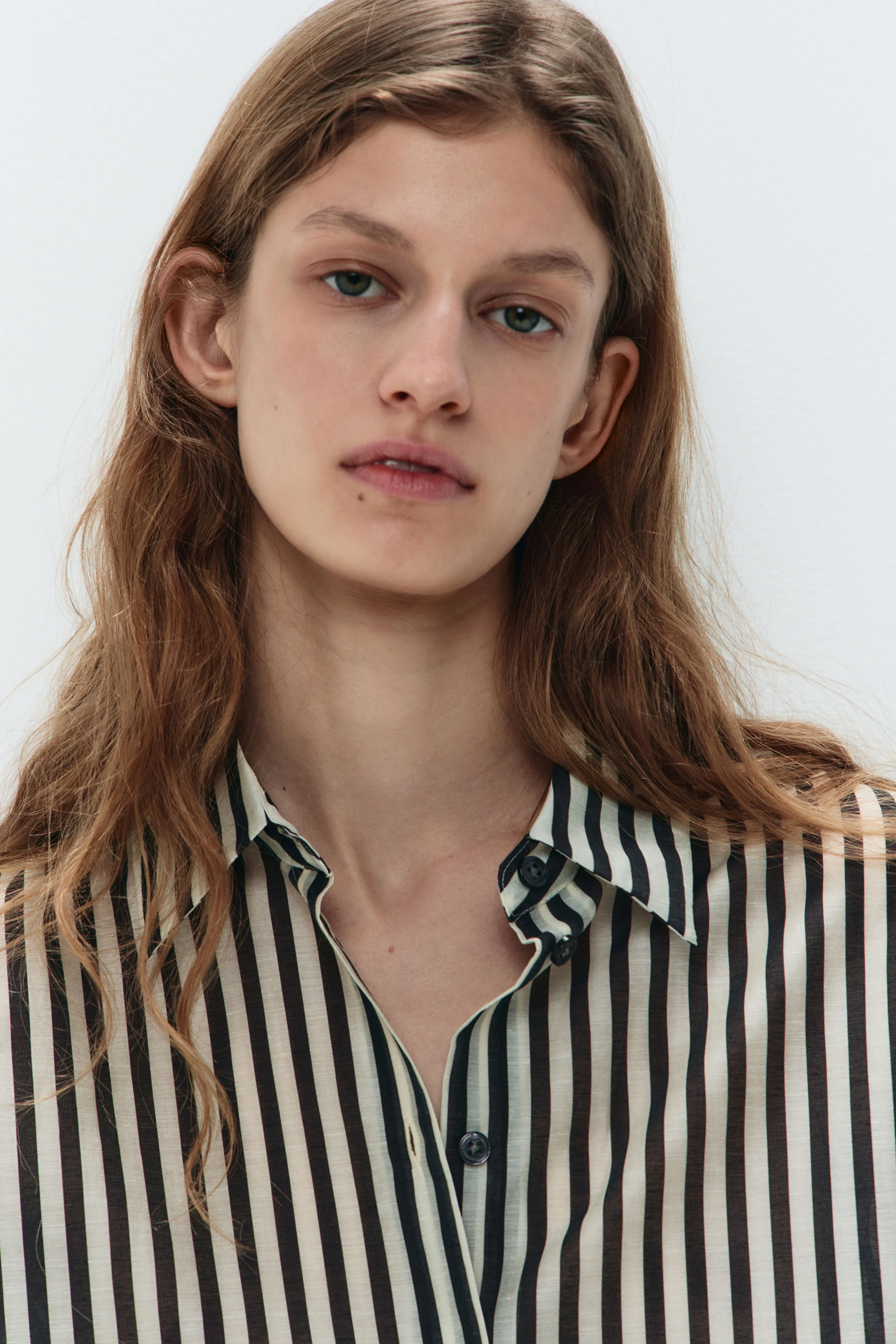 STRIPED LYOCELL SHIRT - Image 3