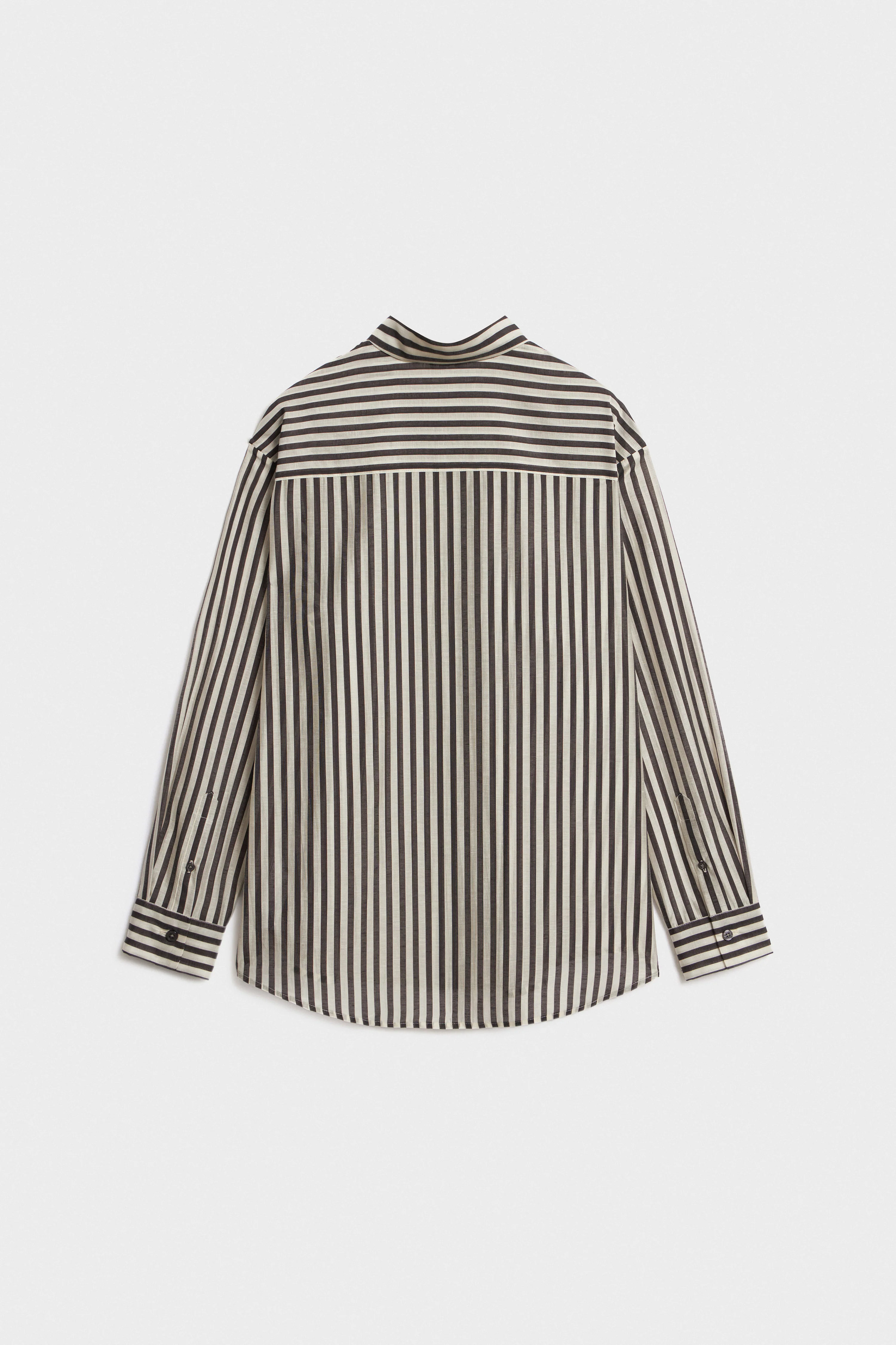 STRIPED LYOCELL SHIRT - Image 5