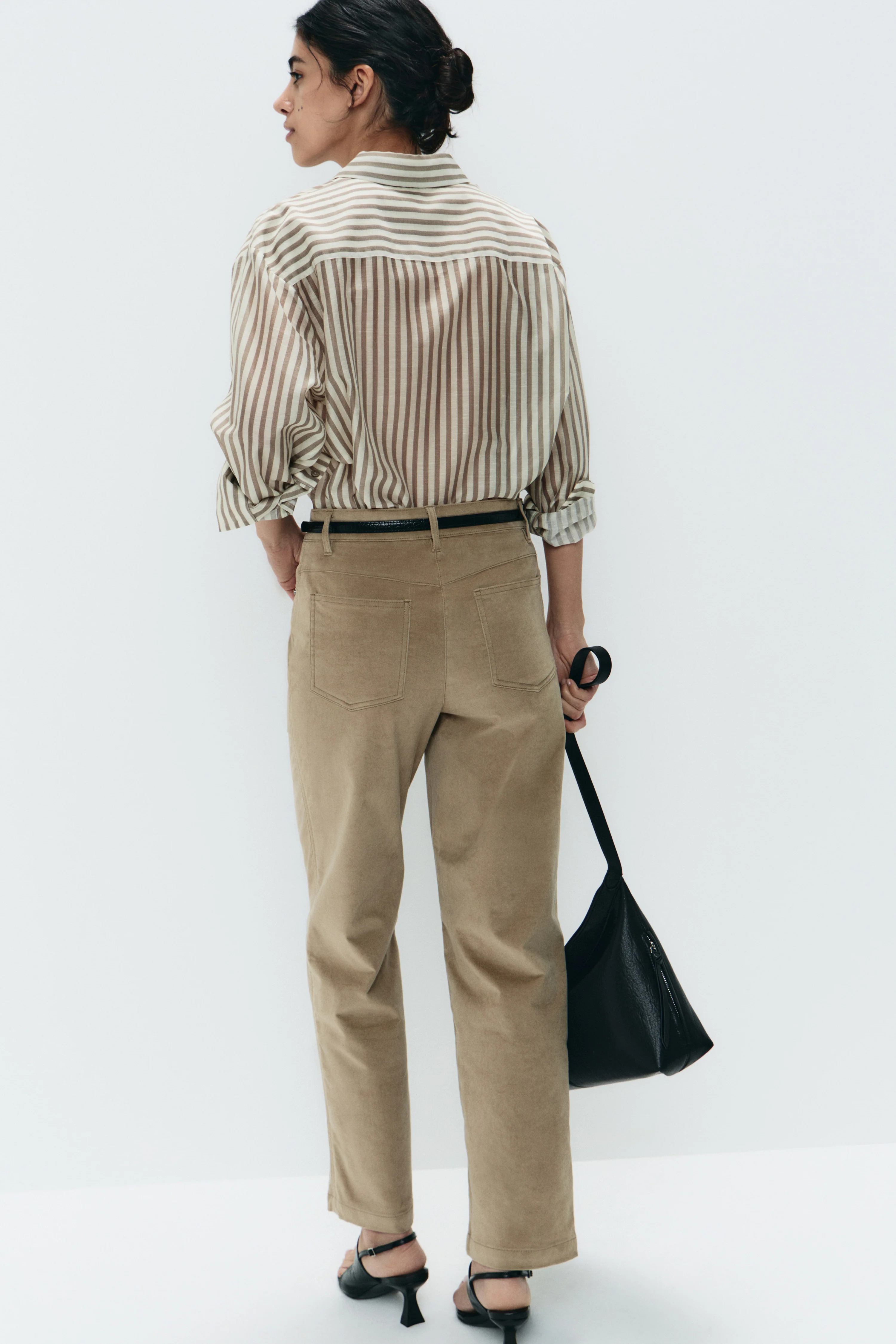 STRIPED LYOCELL SHIRT - Image 4
