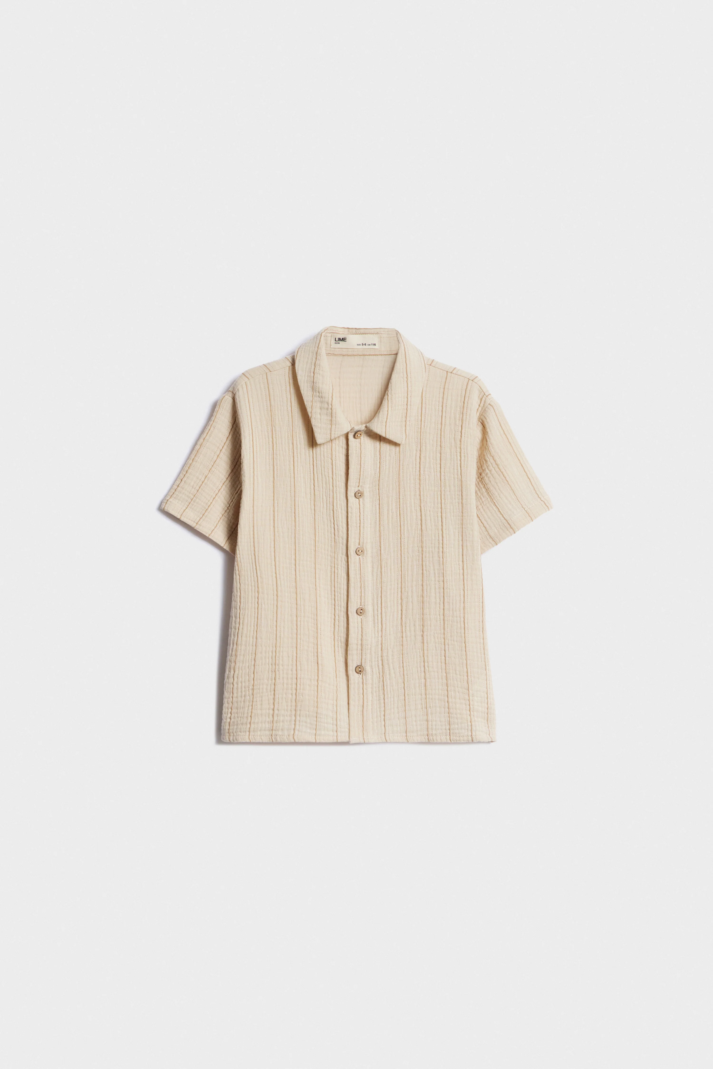 STRIPED MUSLIN SHIRT - Image 4