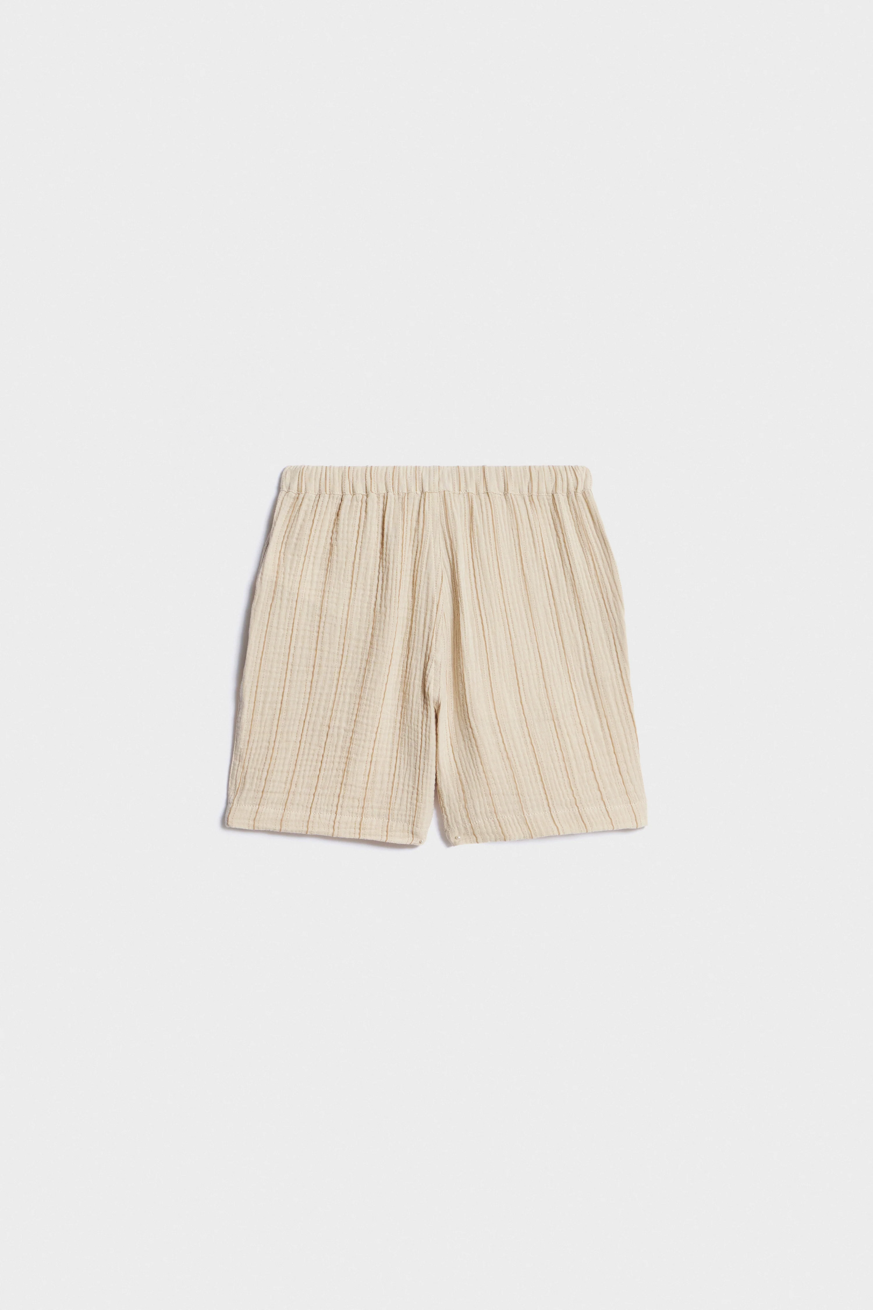 STRIPED MUSLIN SHORTS - Image 5