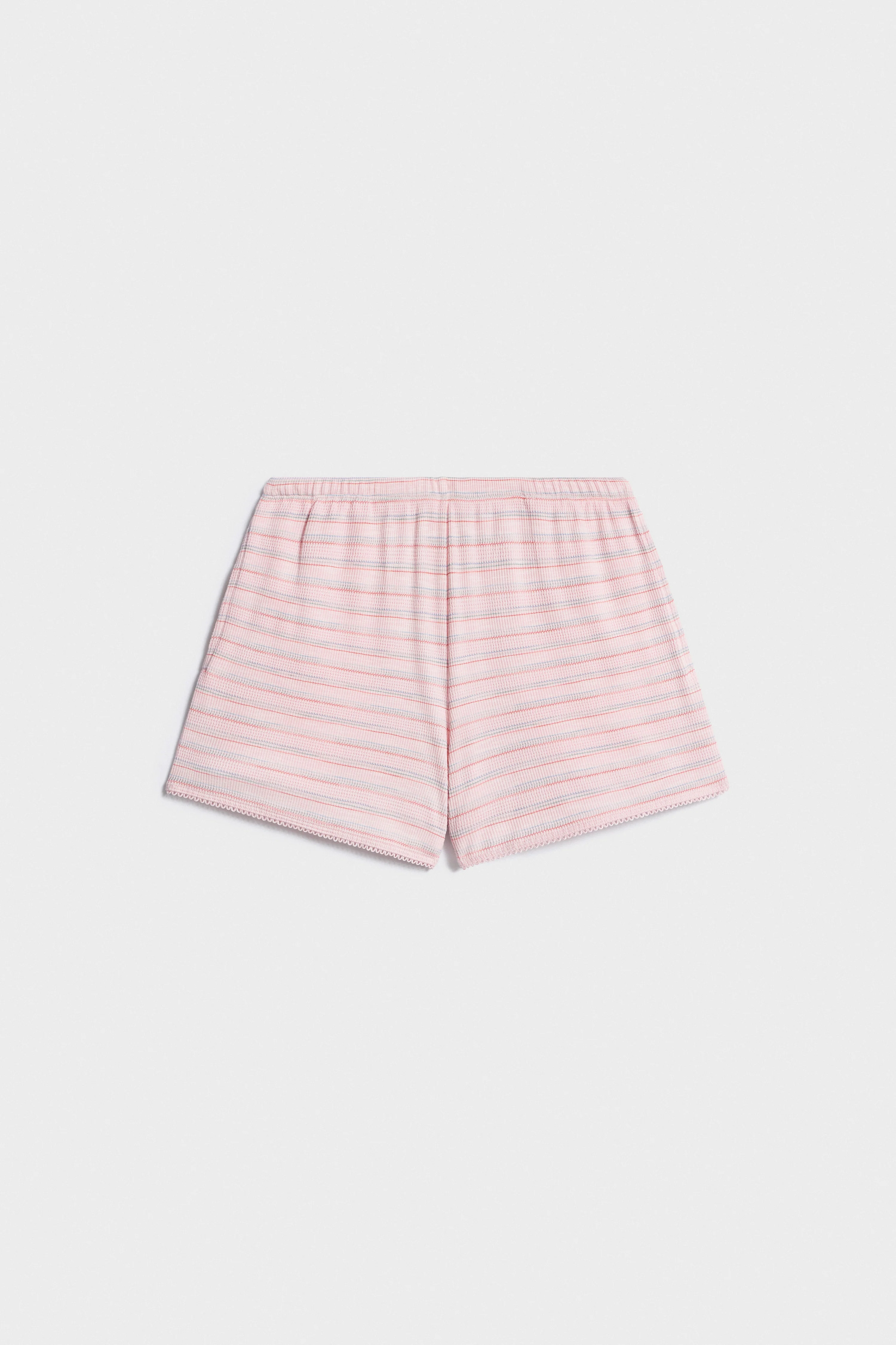STRIPED STRAIGHT-LEG SHORTS - Image 4