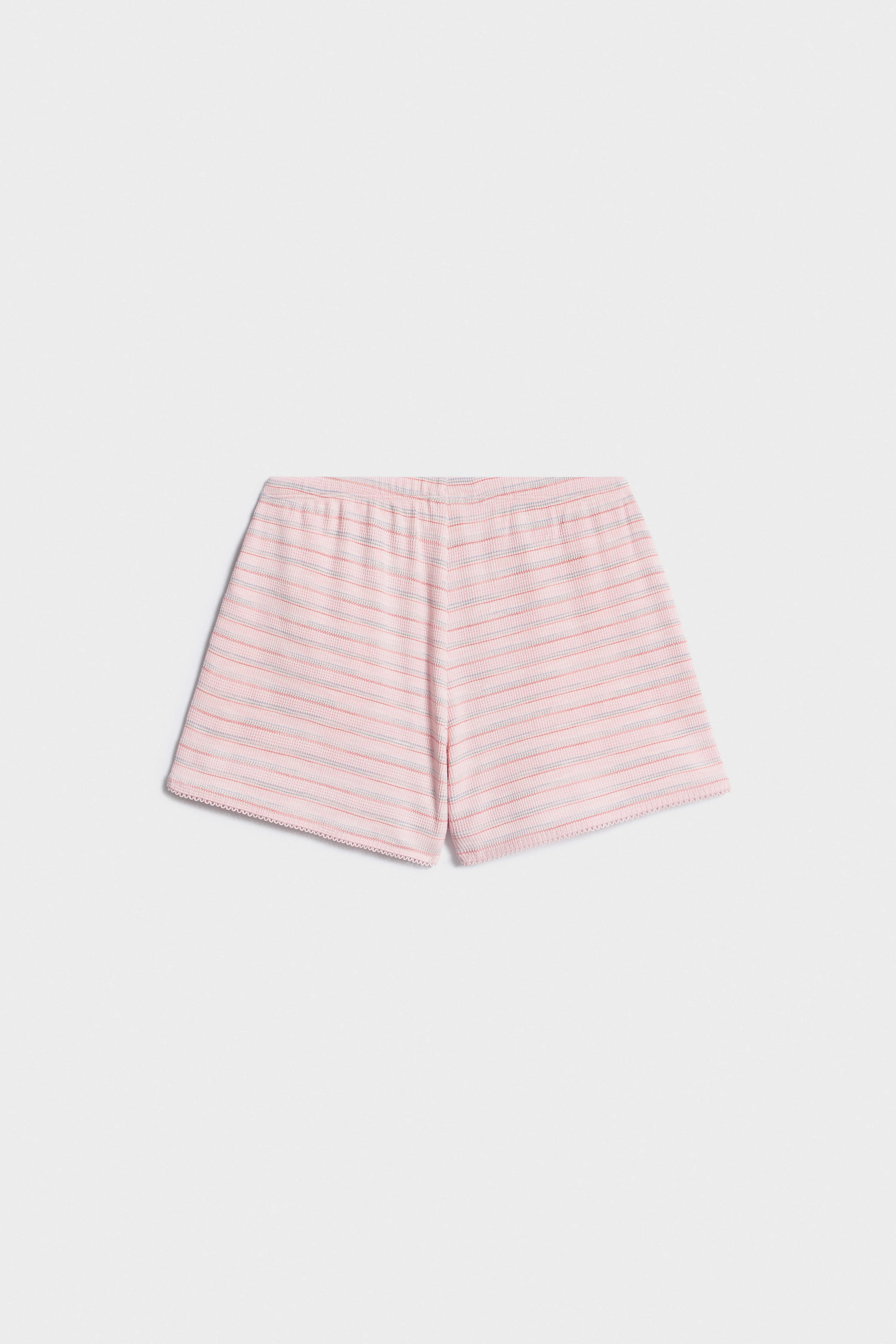 STRIPED STRAIGHT-LEG SHORTS - Image 5
