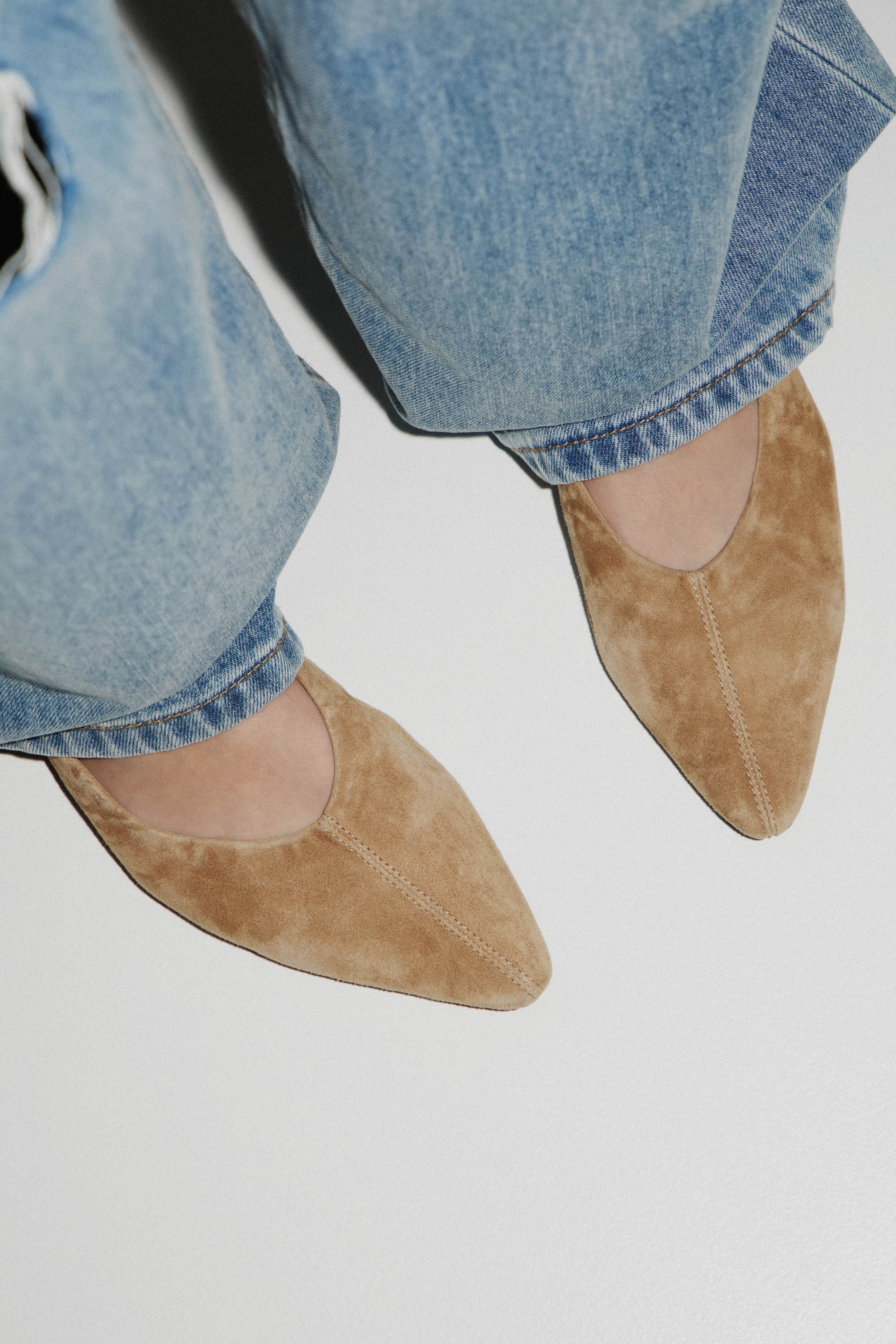 SUEDE FLAT SHOES - Image 7