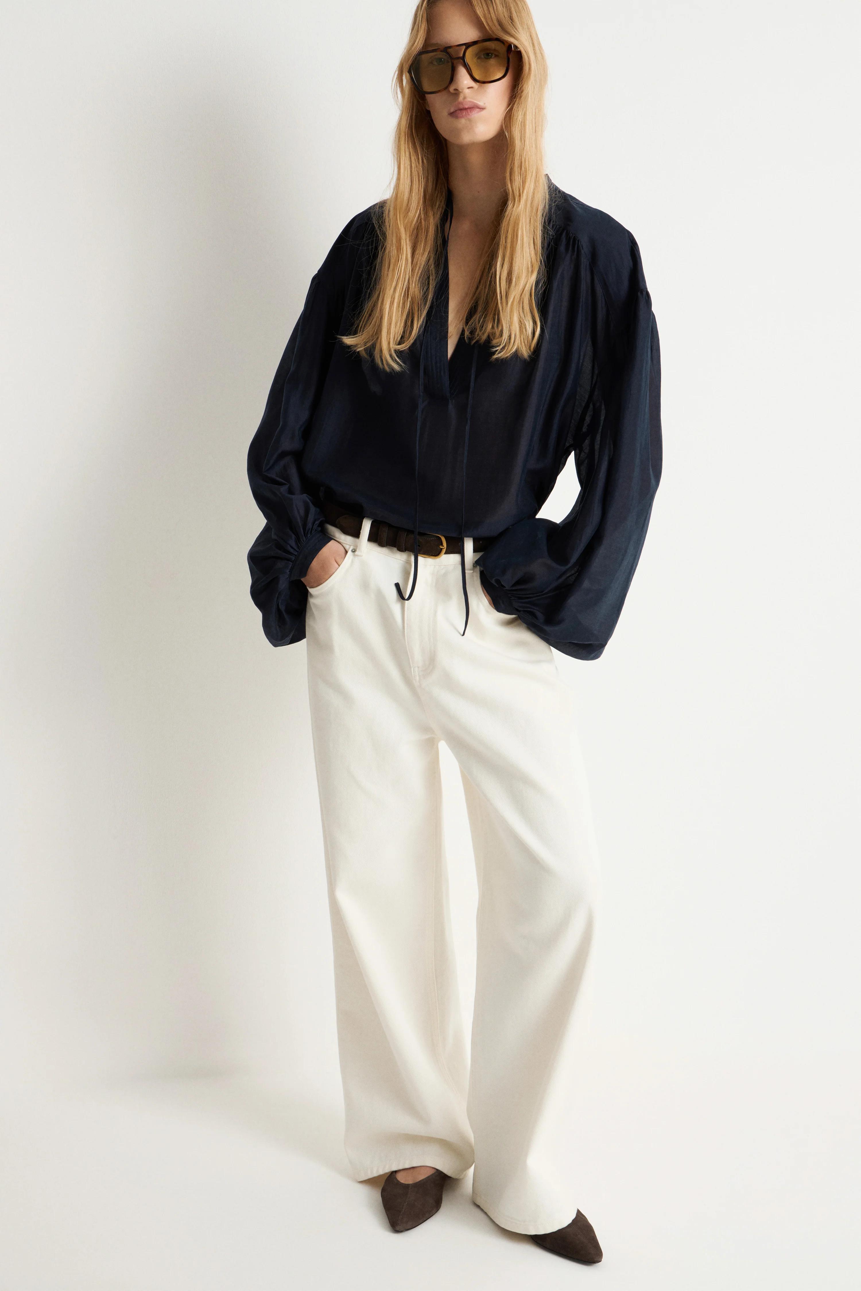 SUEDE FLAT SHOES - Image 6