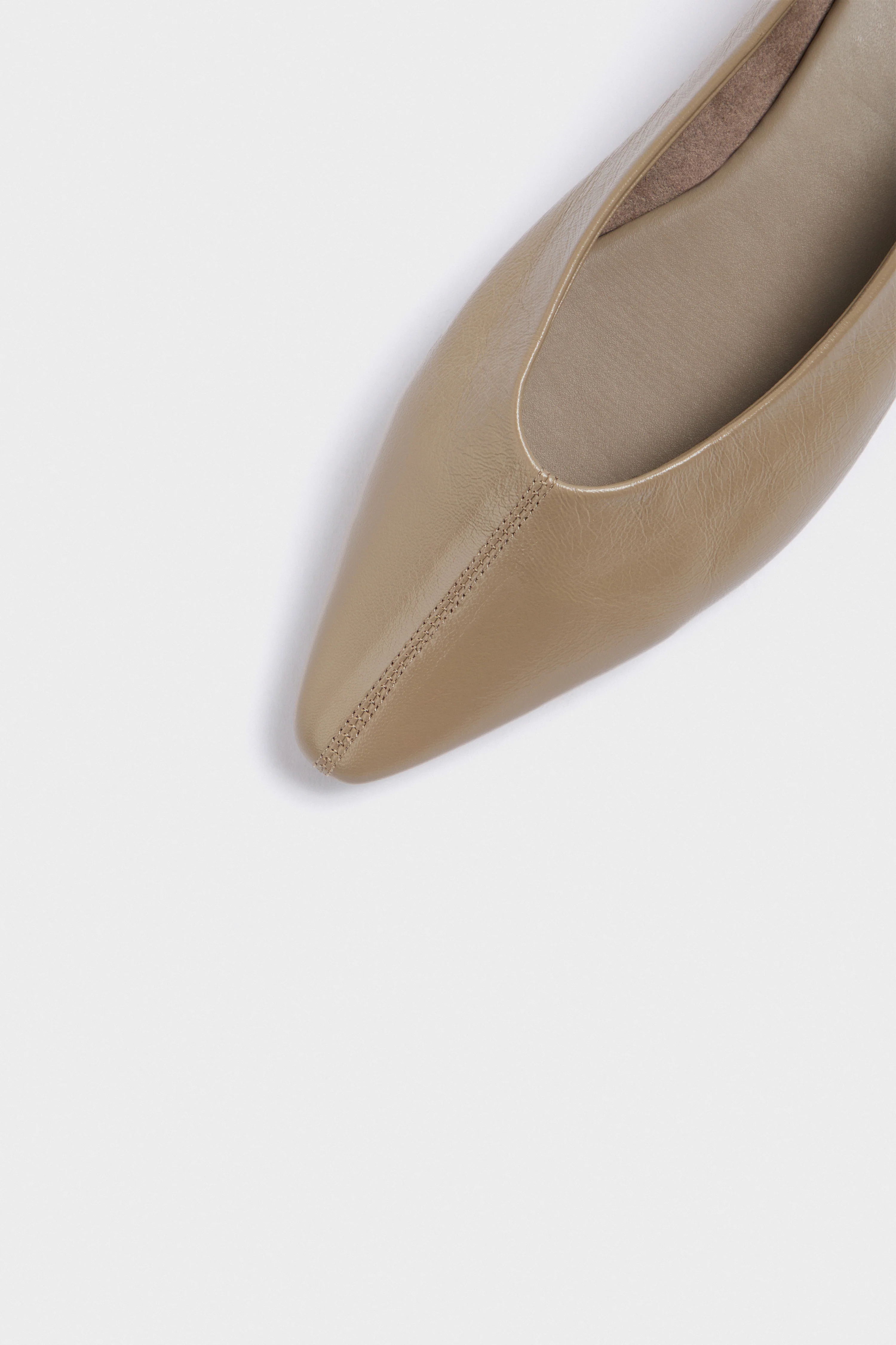 LEATHER FLAT SHOES - Image 5