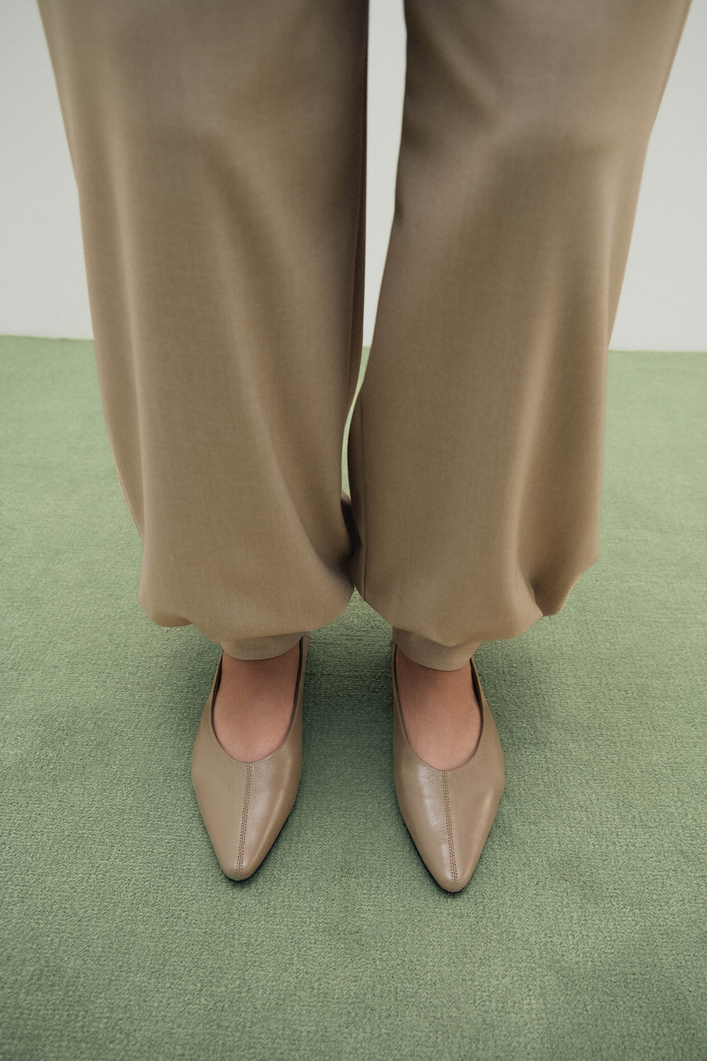 LEATHER FLAT SHOES - Image 8